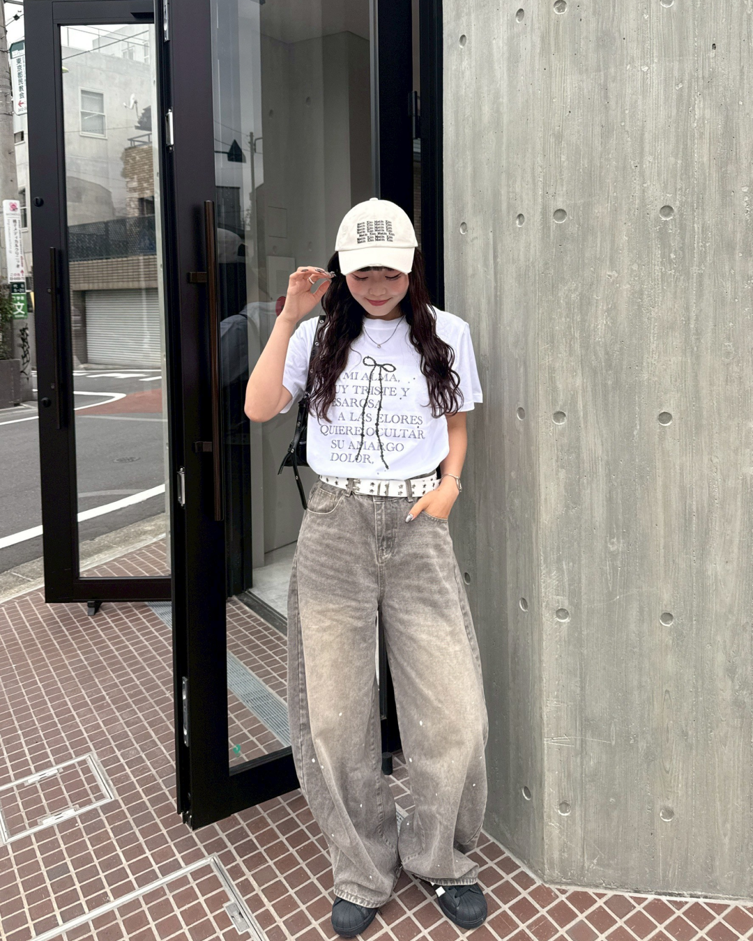 テキストリボンTシャツ HZ2039