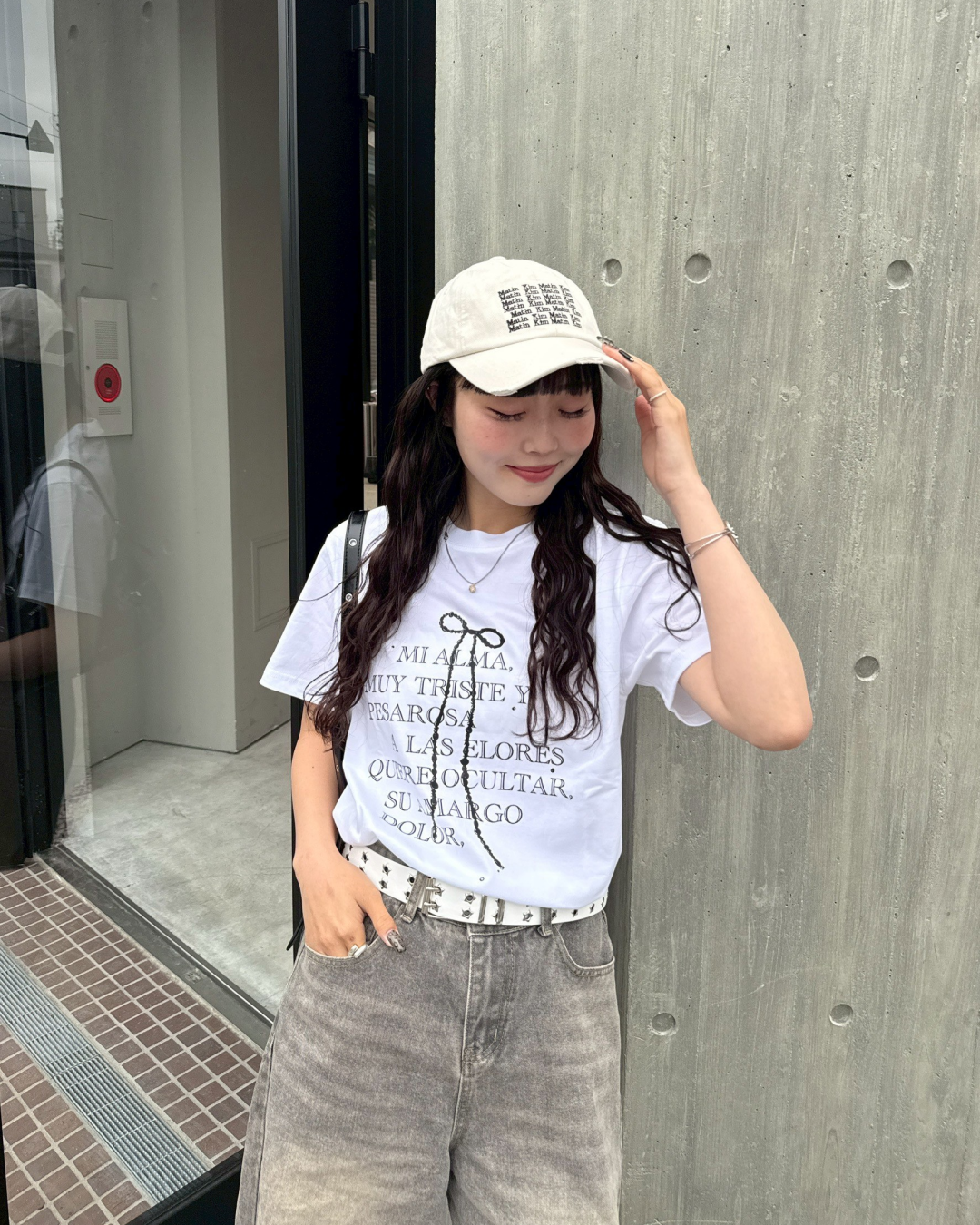 テキストリボンTシャツ HZ2039