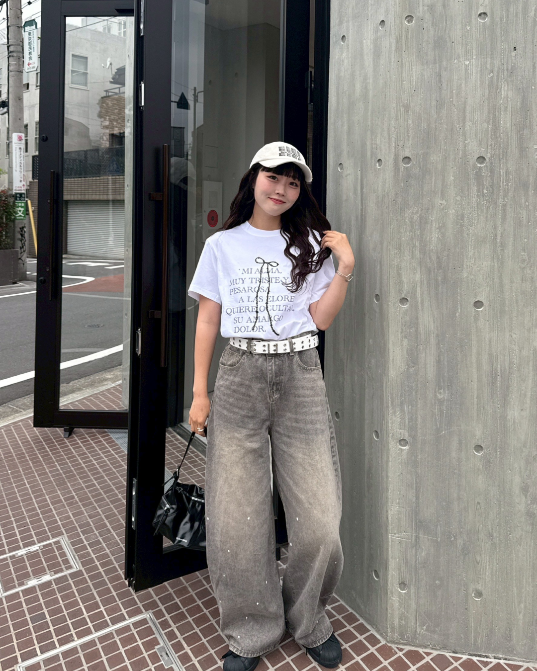 テキストリボンTシャツ HZ2039