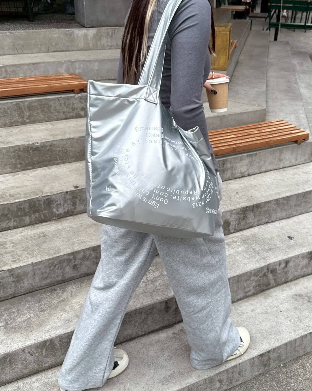 エナメルトートバッグ HZ1059