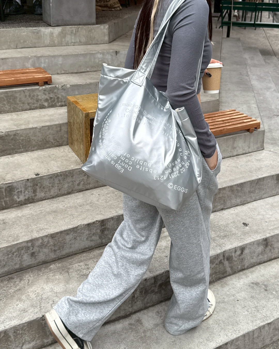 エナメルトートバッグ HZ1059