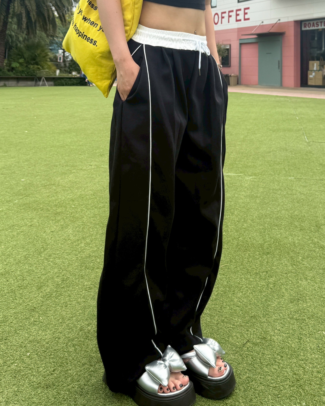 ダブルウエストスウェットパンツ HZ1074