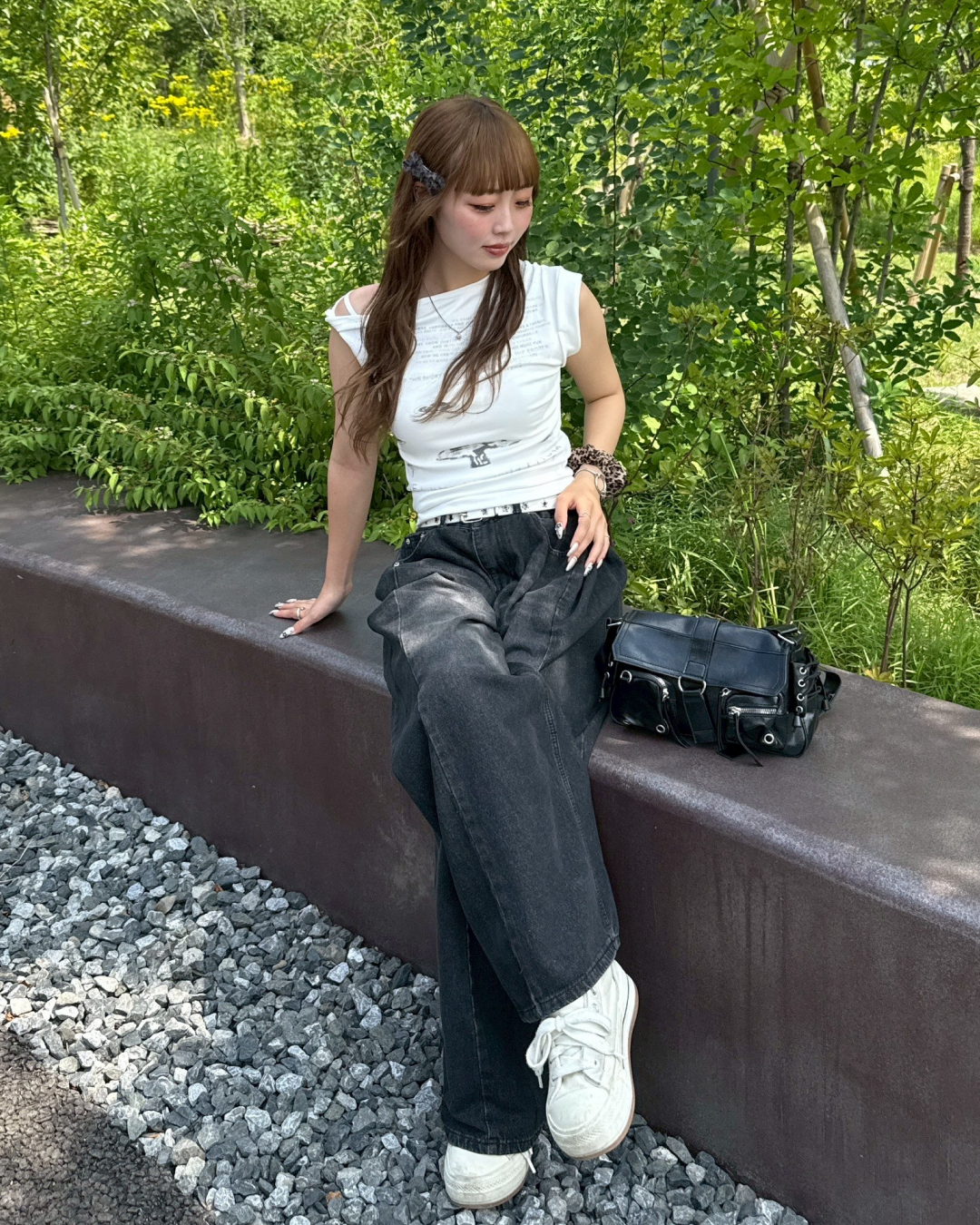 ワンショルダーリラックスTシャツ HZ2020