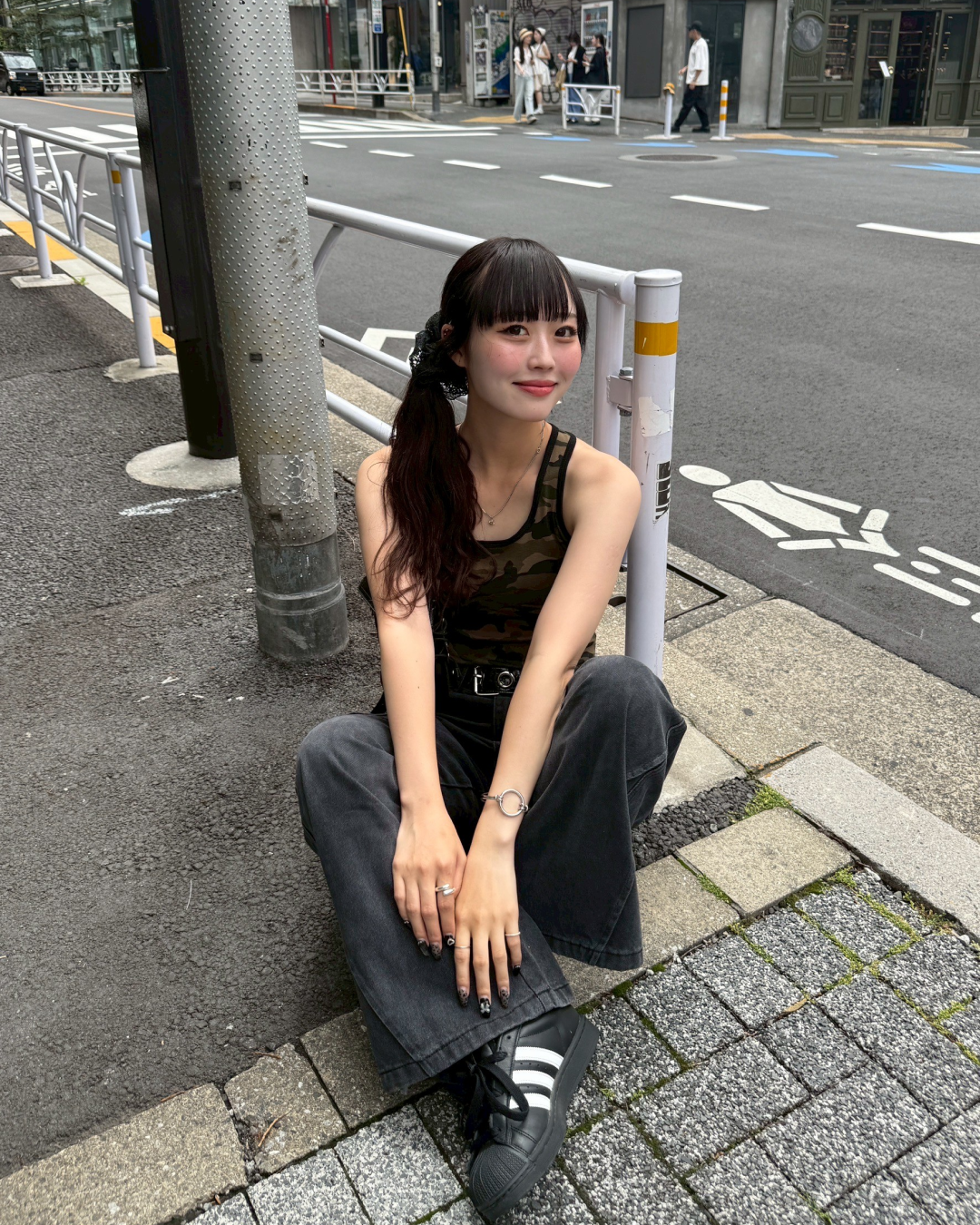 フレアカーゴデニムパンツ HZ2048