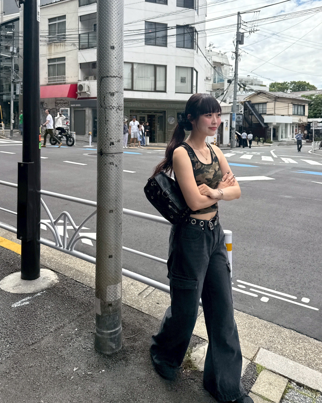 フレアカーゴデニムパンツ HZ2048