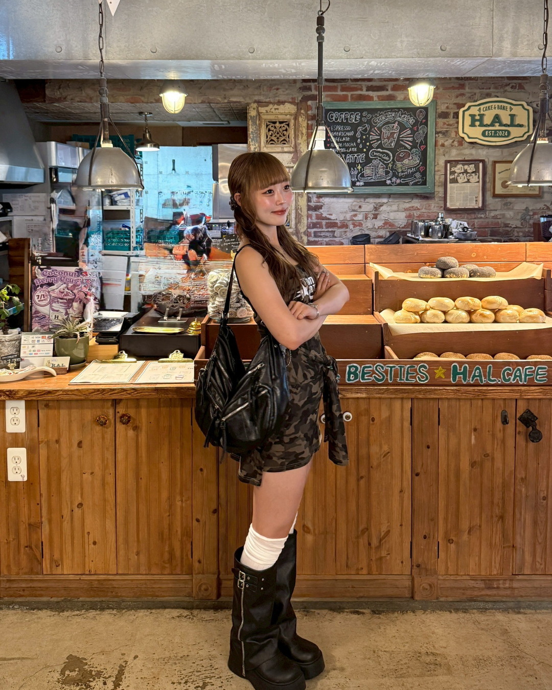 フェイクレイヤー迷彩キャミワンピース
HZ2073