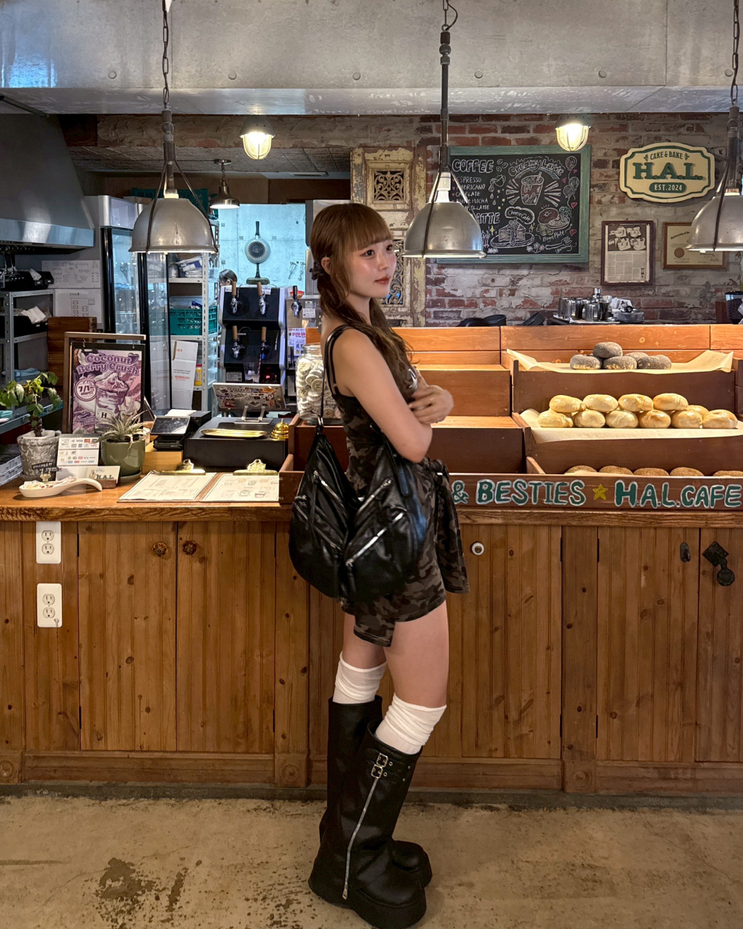 フェイクレイヤー迷彩キャミワンピース
HZ2073