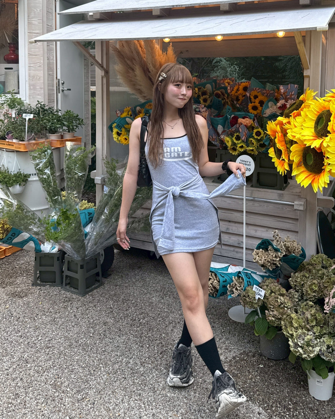 フェイクレイヤー迷彩キャミワンピース
HZ2073