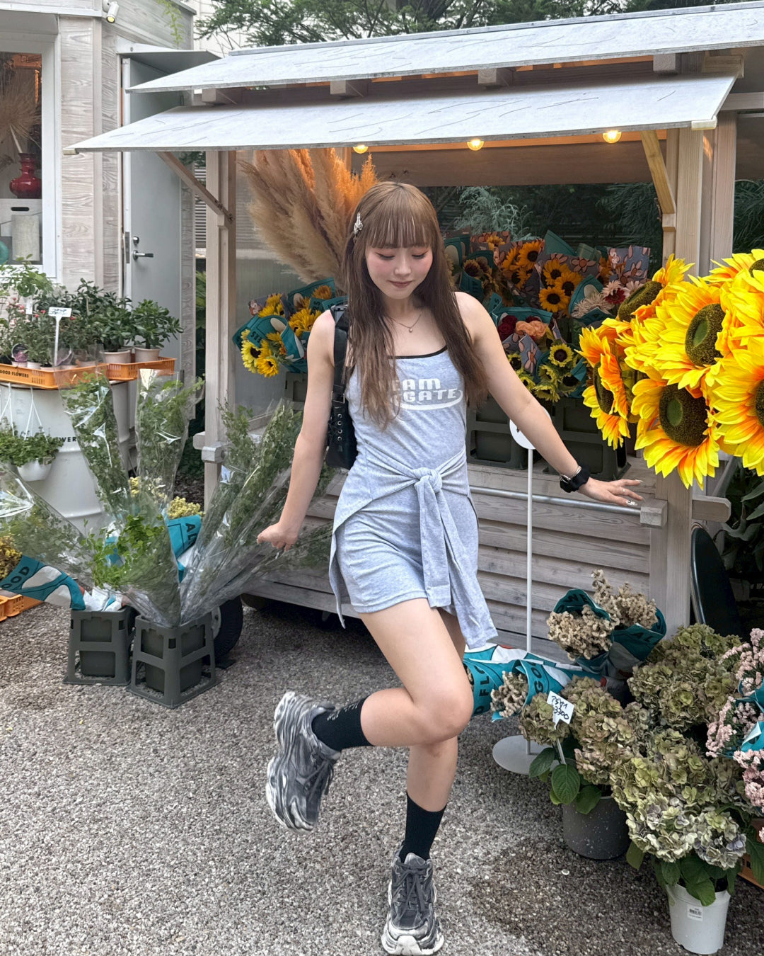 フェイクレイヤー迷彩キャミワンピース
HZ2073