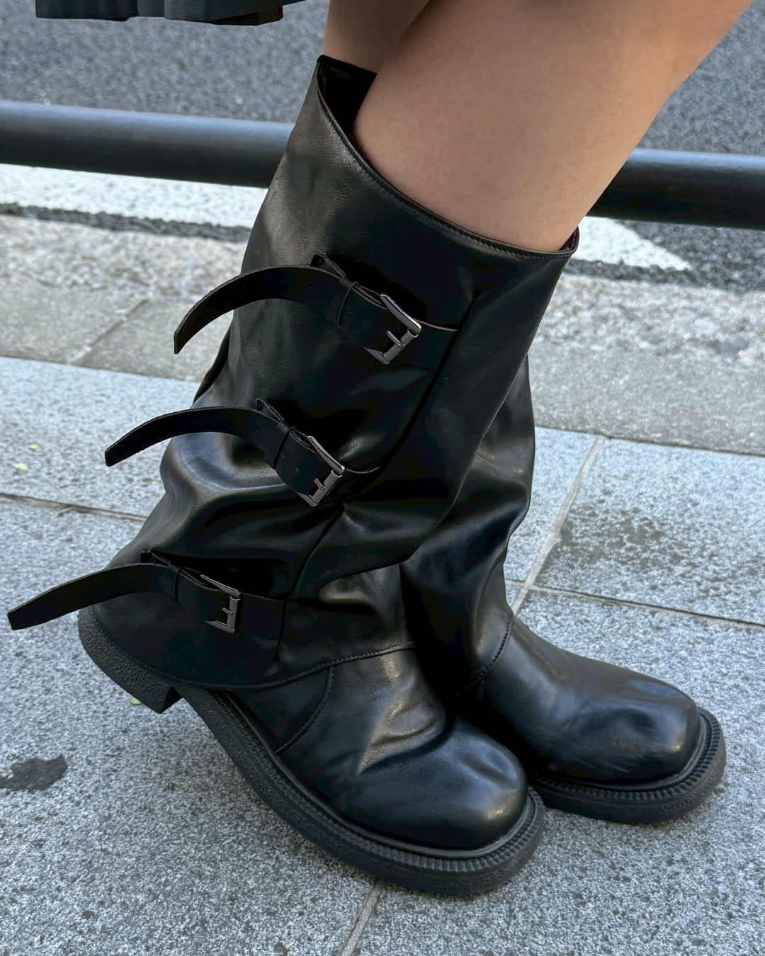 ベルトバックルミドルブーツ HZ2130 – YOLO（ヨロ）｜ファッション通販