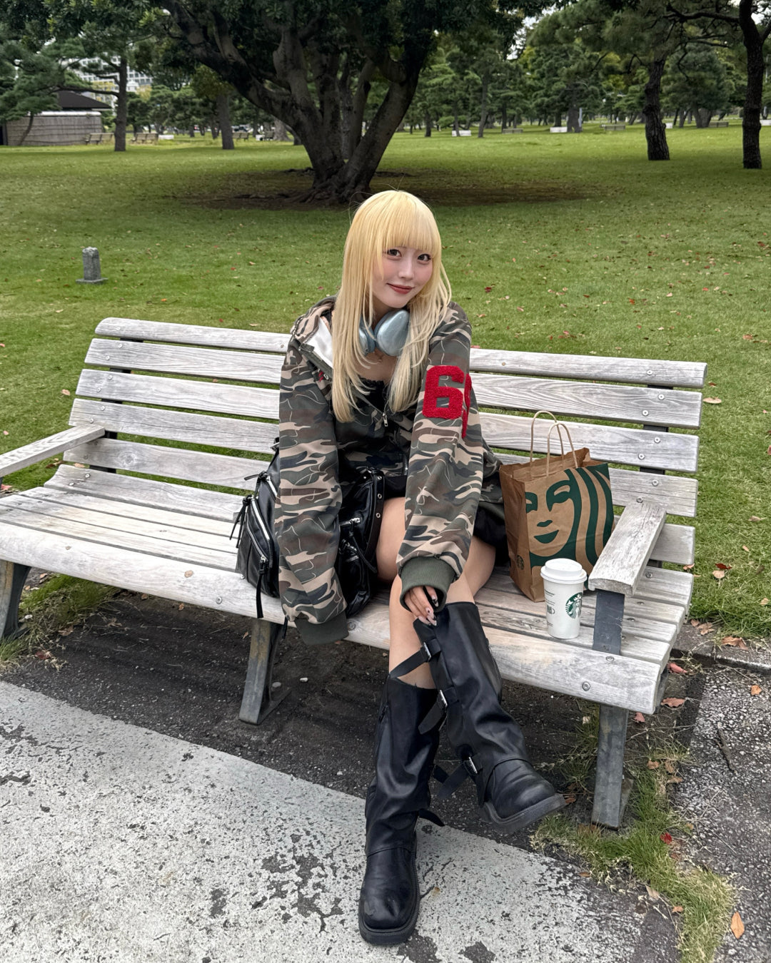 迷彩デザインパーカー HZ2142