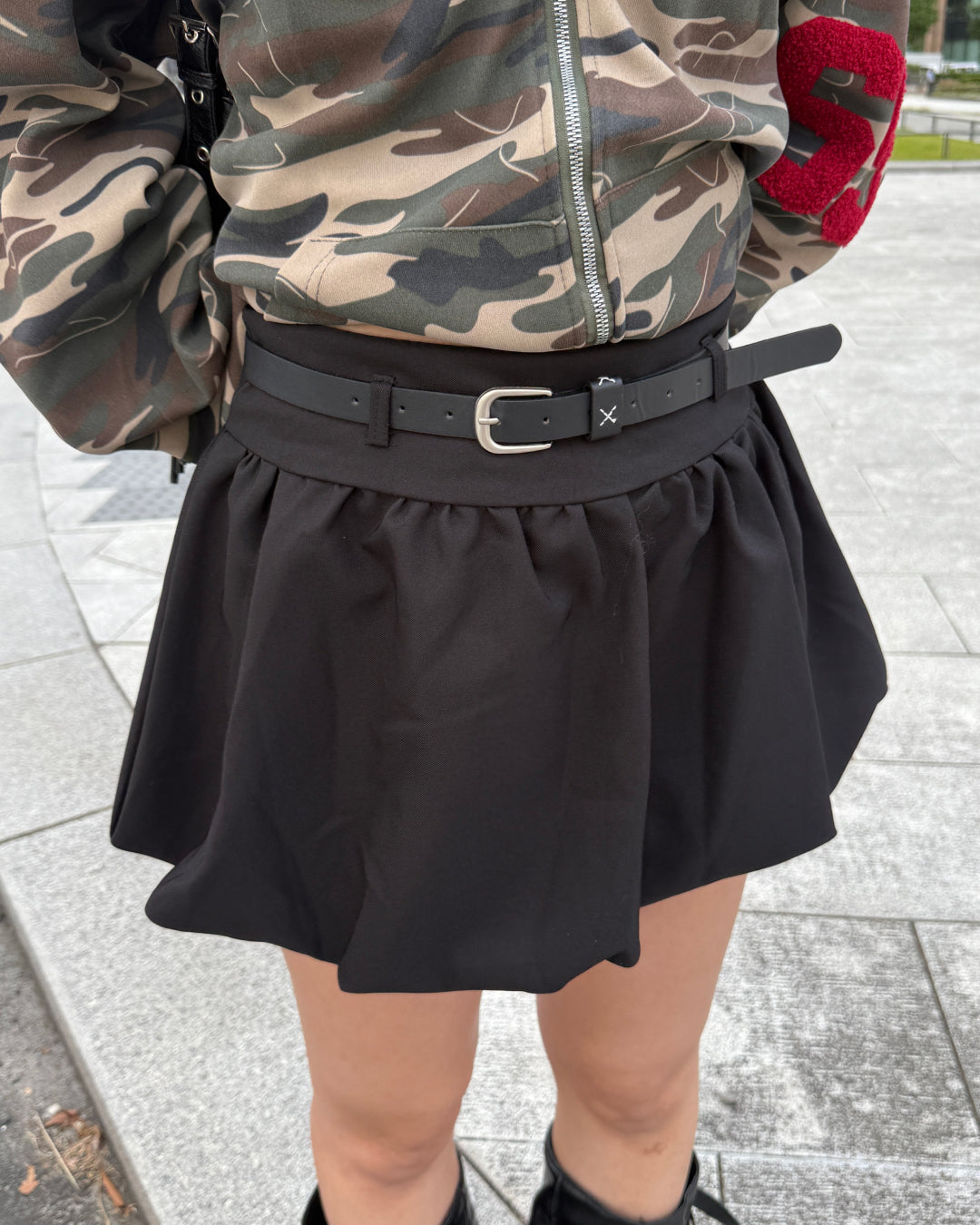 Randy ベルベットバルーンミニスカート XSサイズ Randy ベルベットバルーンミニスカート XSサイズ チェックバルーンミニ