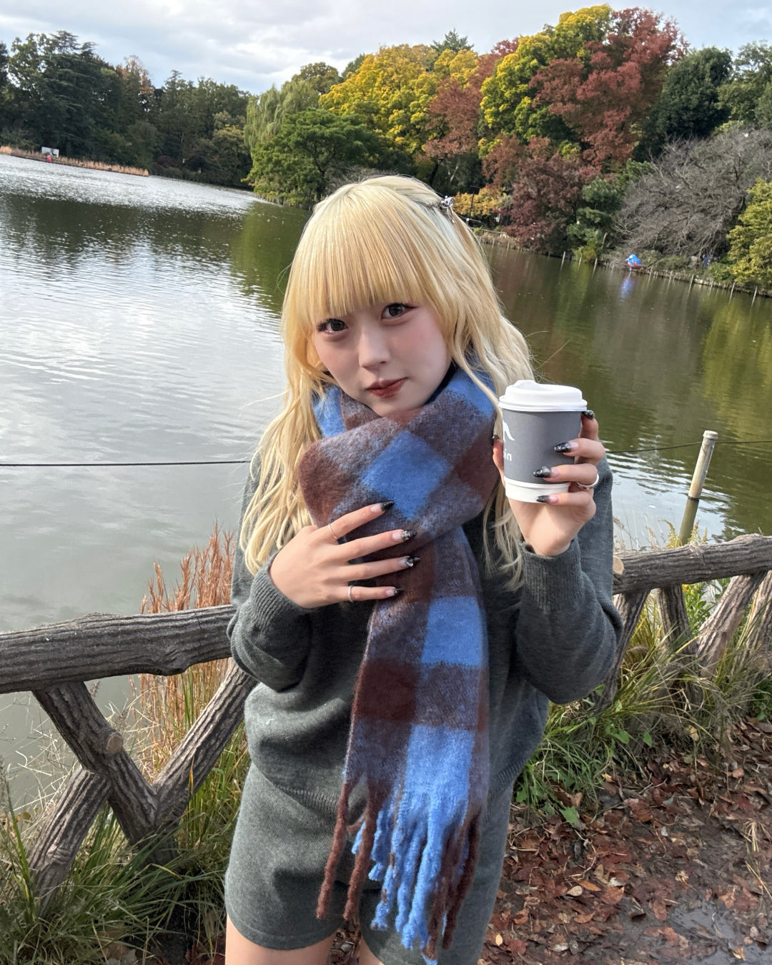 バイカラーマフラー HZ2161