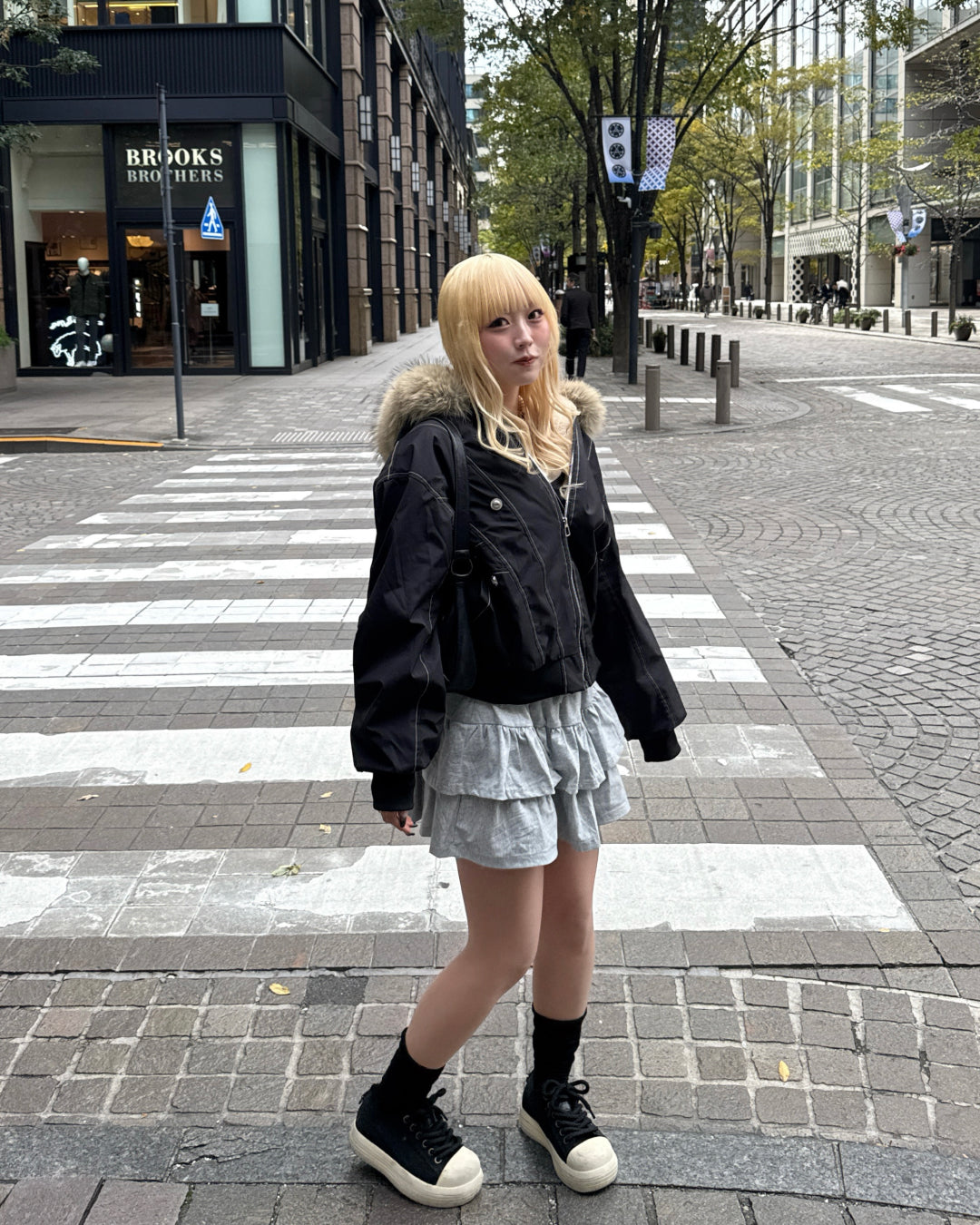 スウェットティアードミニスカート HZ2166