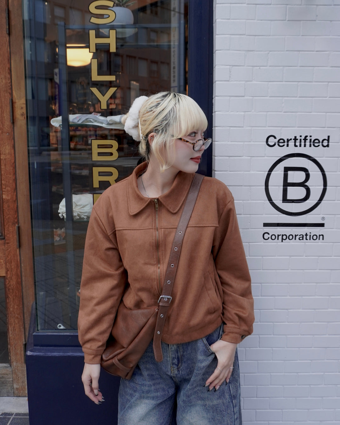 フェイクスウェードジャケット HZ3012