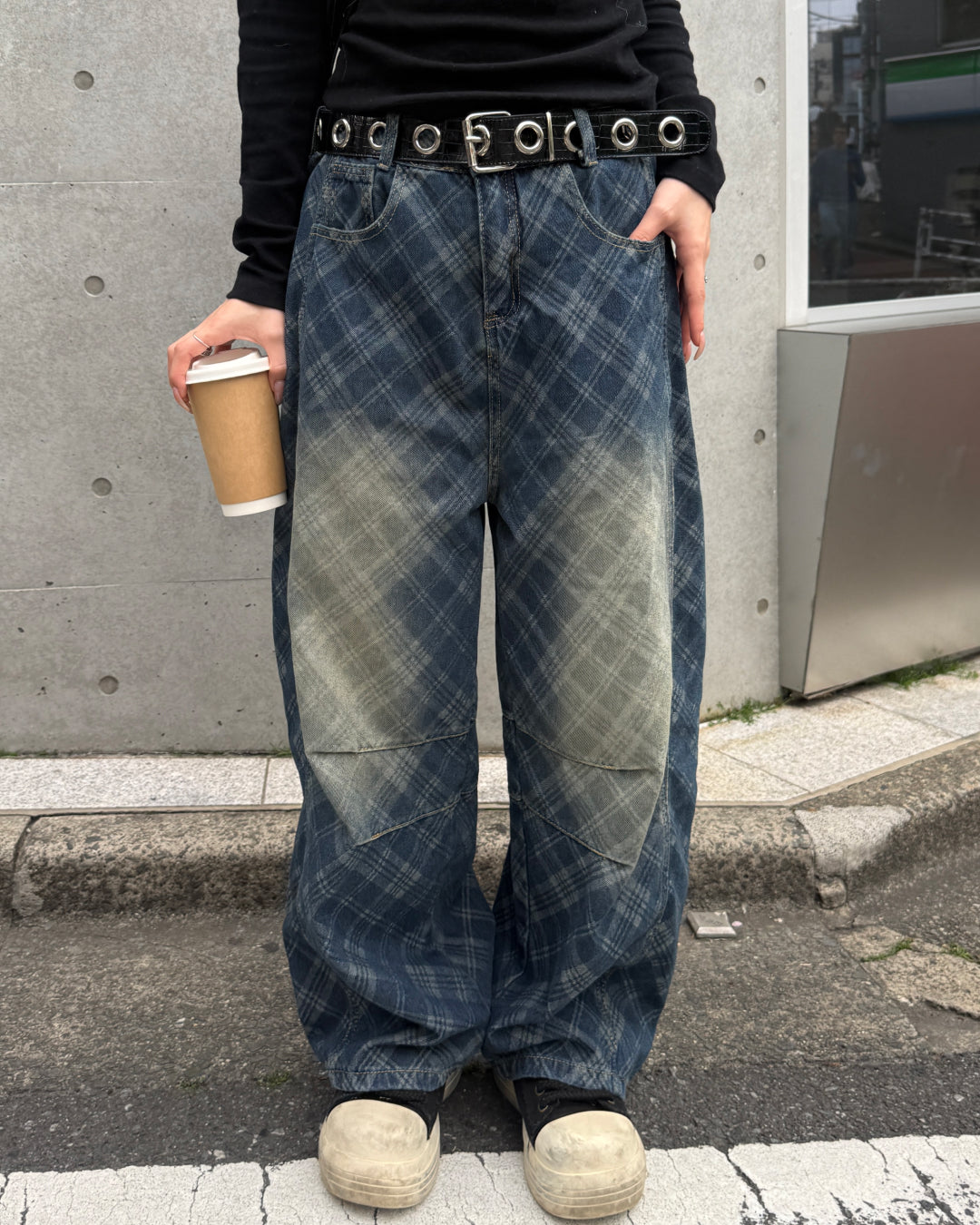 チェック柄デニム HZ3069