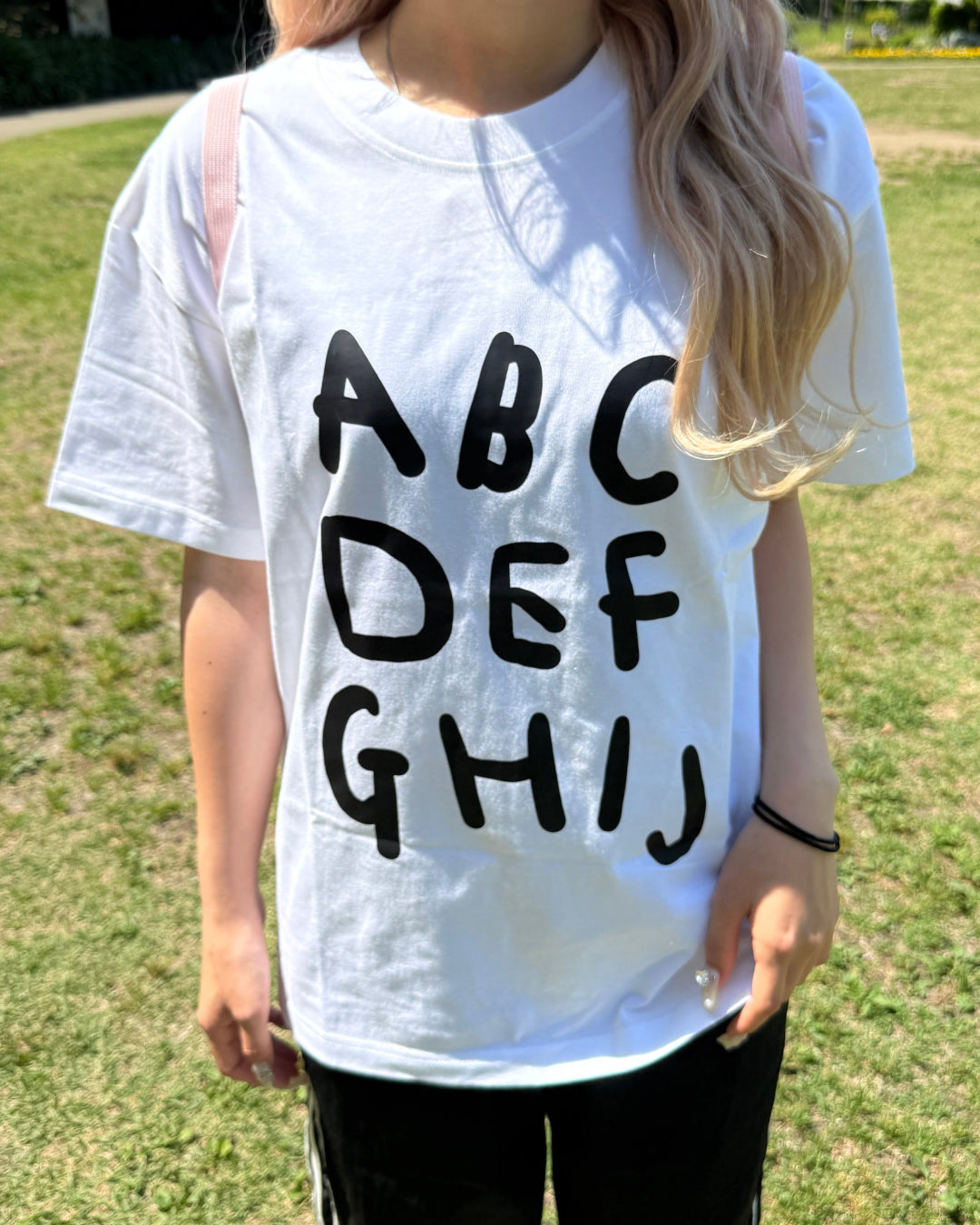 ハイストリートオーバーレタープリントTシャツ HZ3106