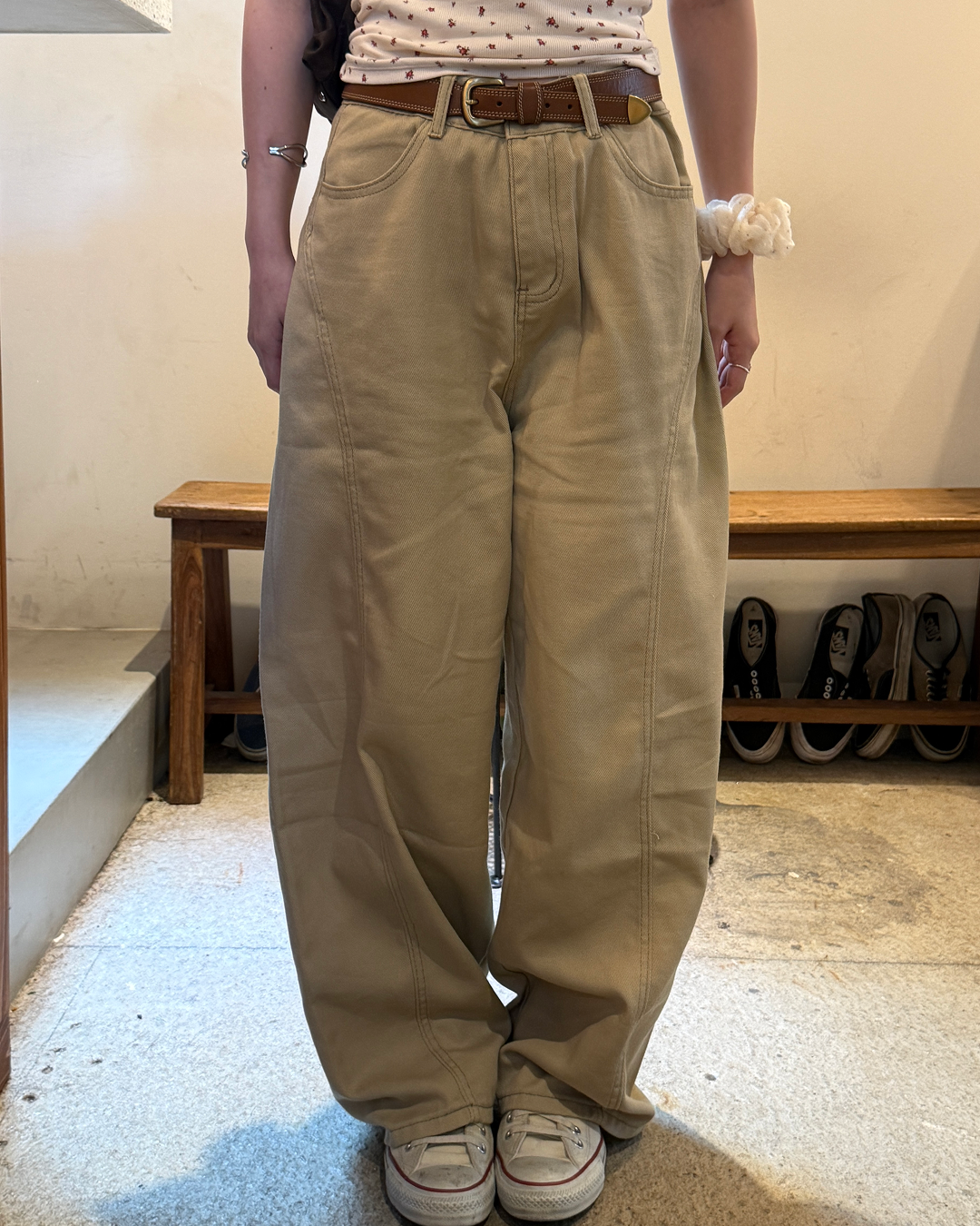 ワイドストレートパンツ HS3199