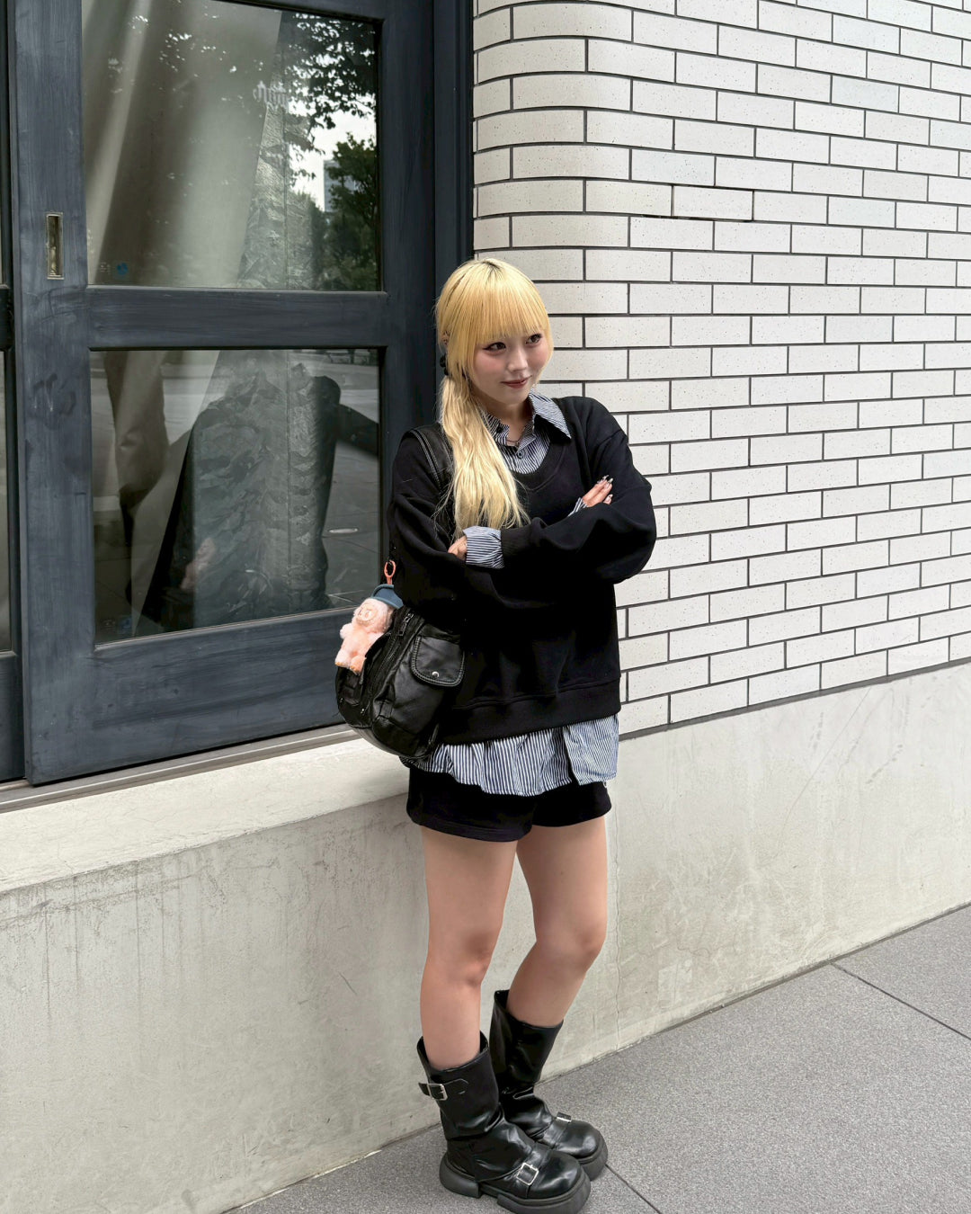 【即納】シャツレイヤードスウェット HZ5000