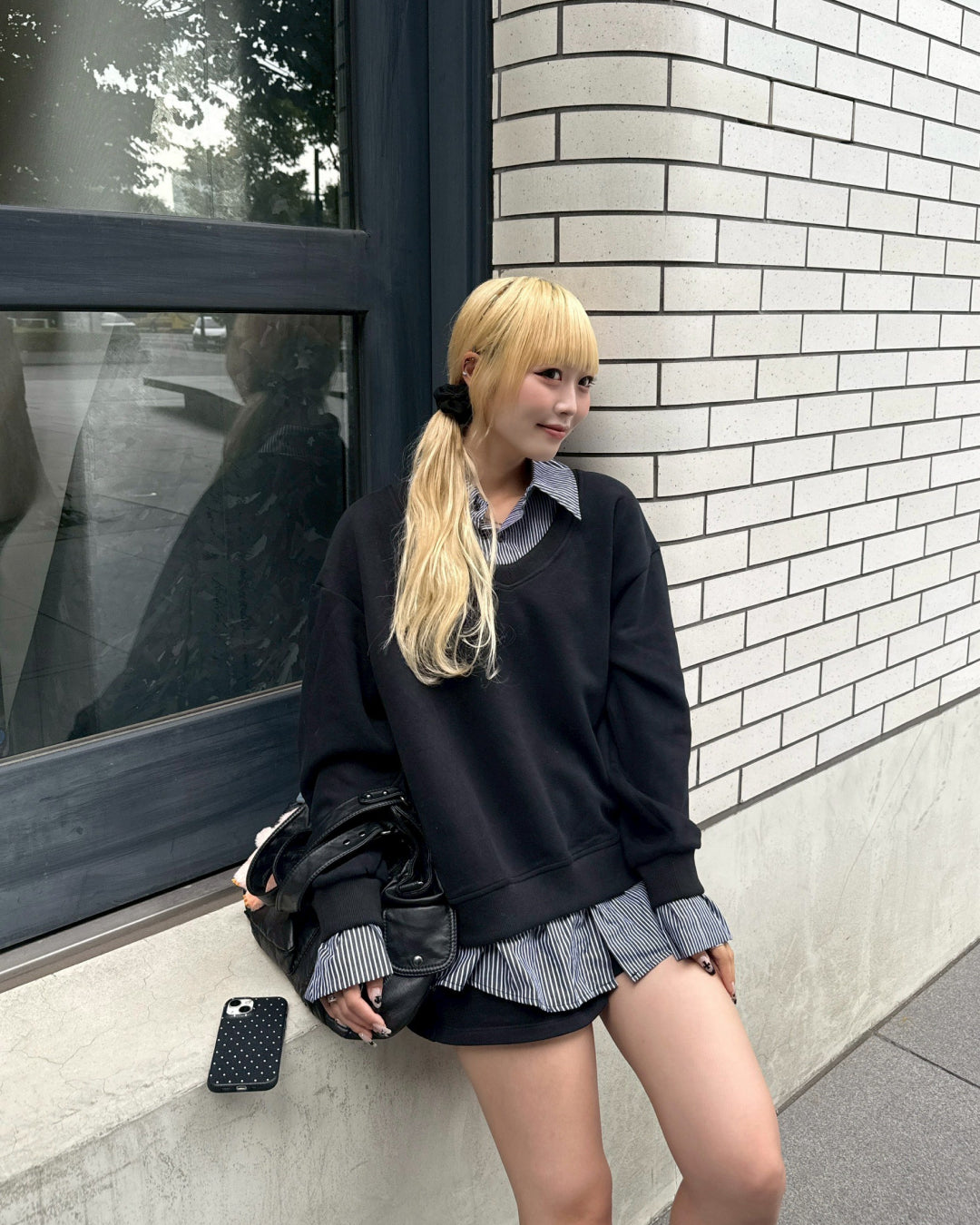 【即納】シャツレイヤードスウェット HZ5000