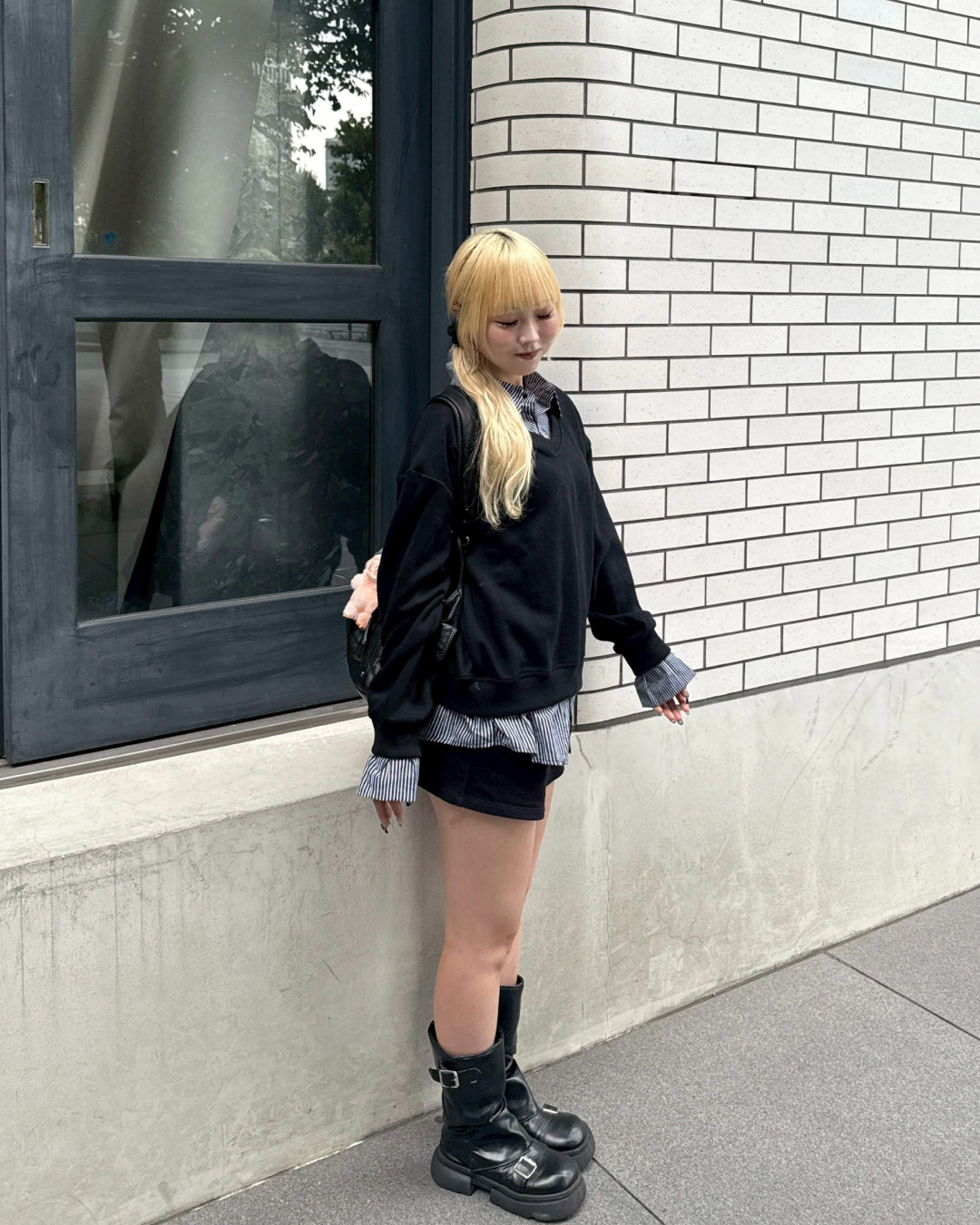 【即納】シャツレイヤードスウェット HZ5000