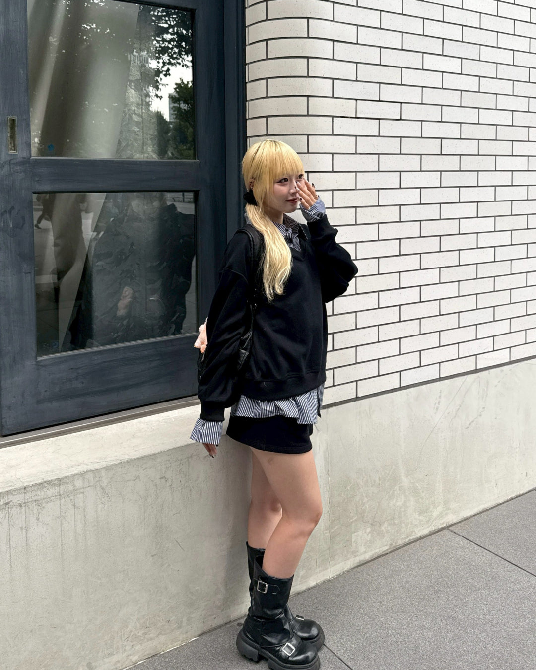 【即納】シャツレイヤードスウェット HZ5000