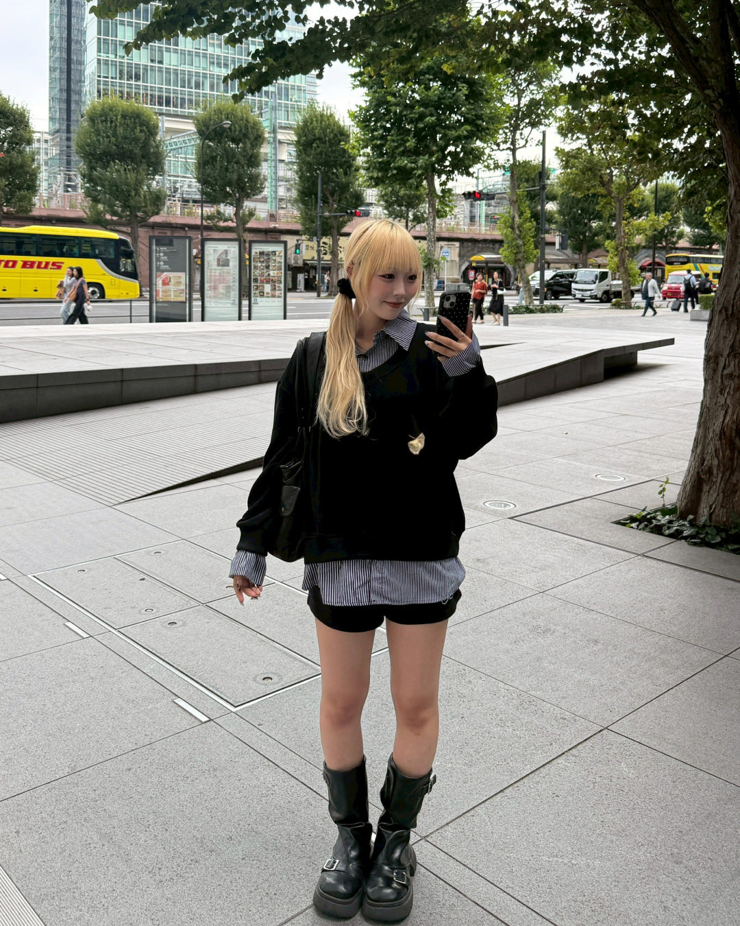 【即納】シャツレイヤードスウェット HZ5000