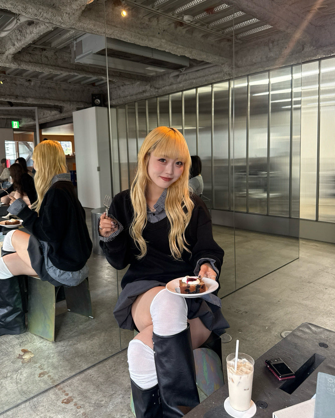 【即納】シャツレイヤードスウェット HZ5000