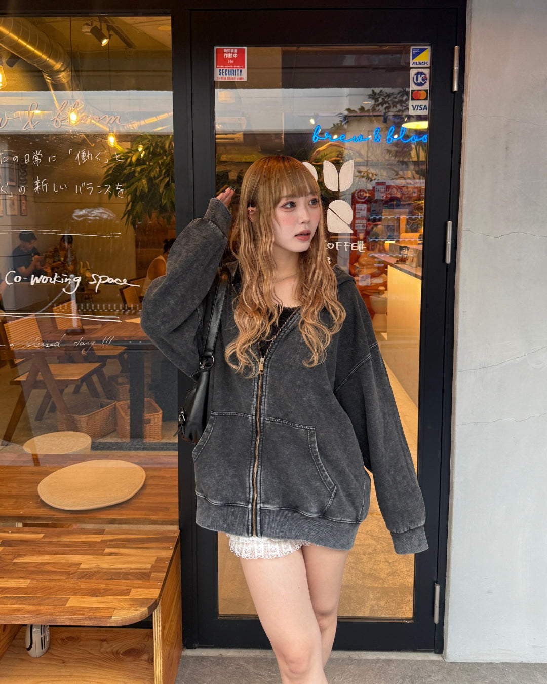 即納】ウォッシュ加工オーバーサイズジップパーカー HZ5002 – YOLO