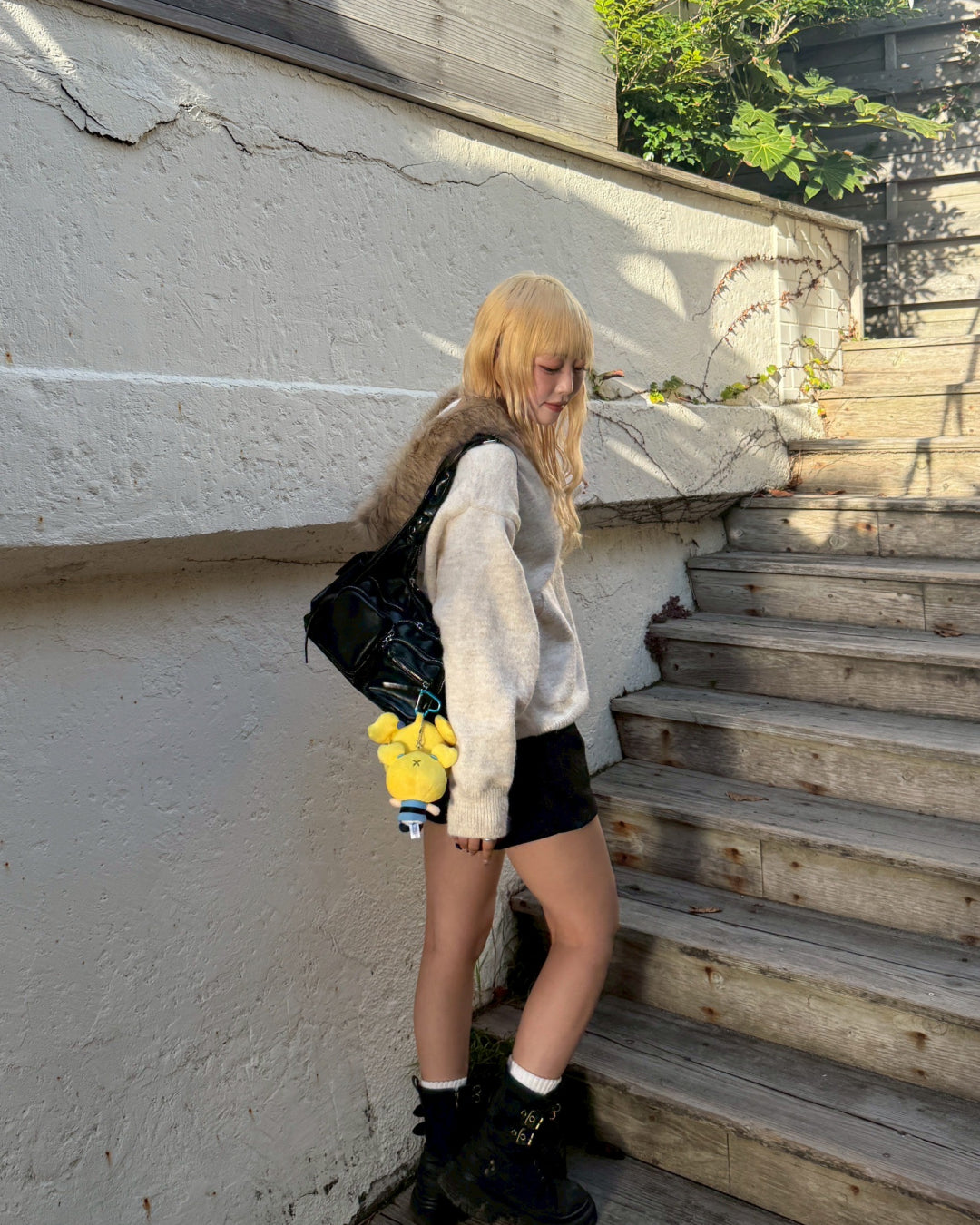 【即納】ニットファーパーカー HZ5017