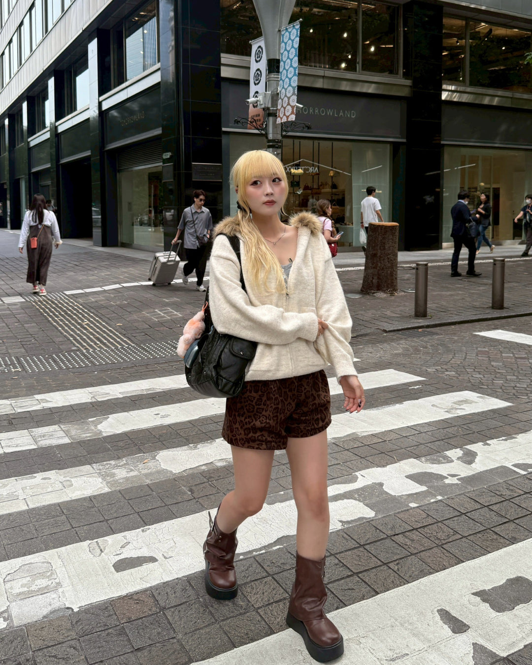 【即納】ニットファーパーカー HZ5017