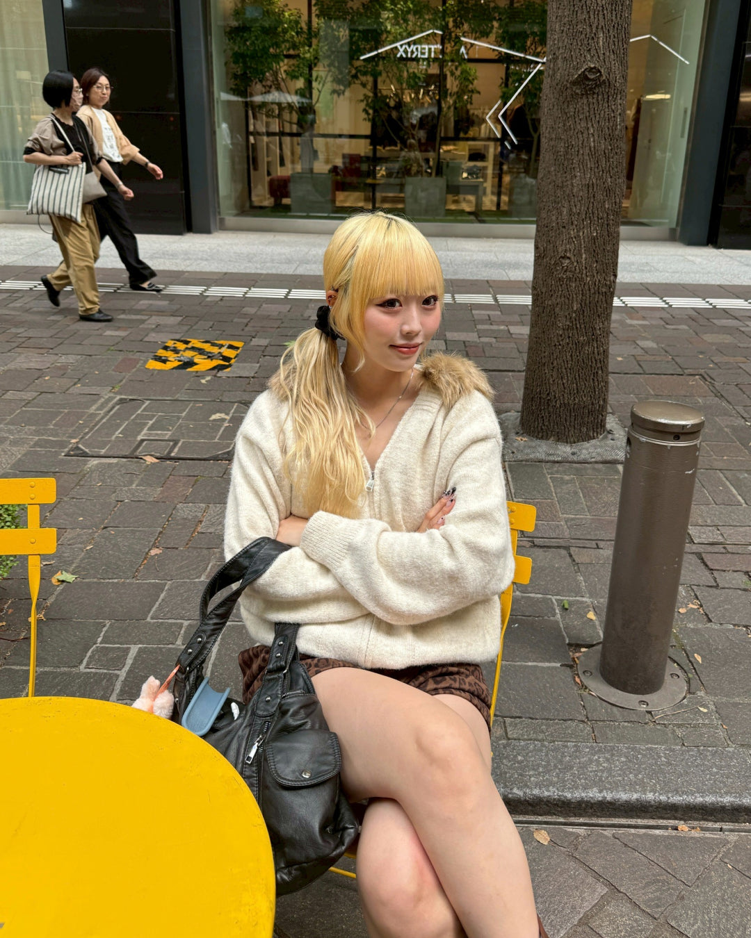 【即納】ニットファーパーカー HZ5017