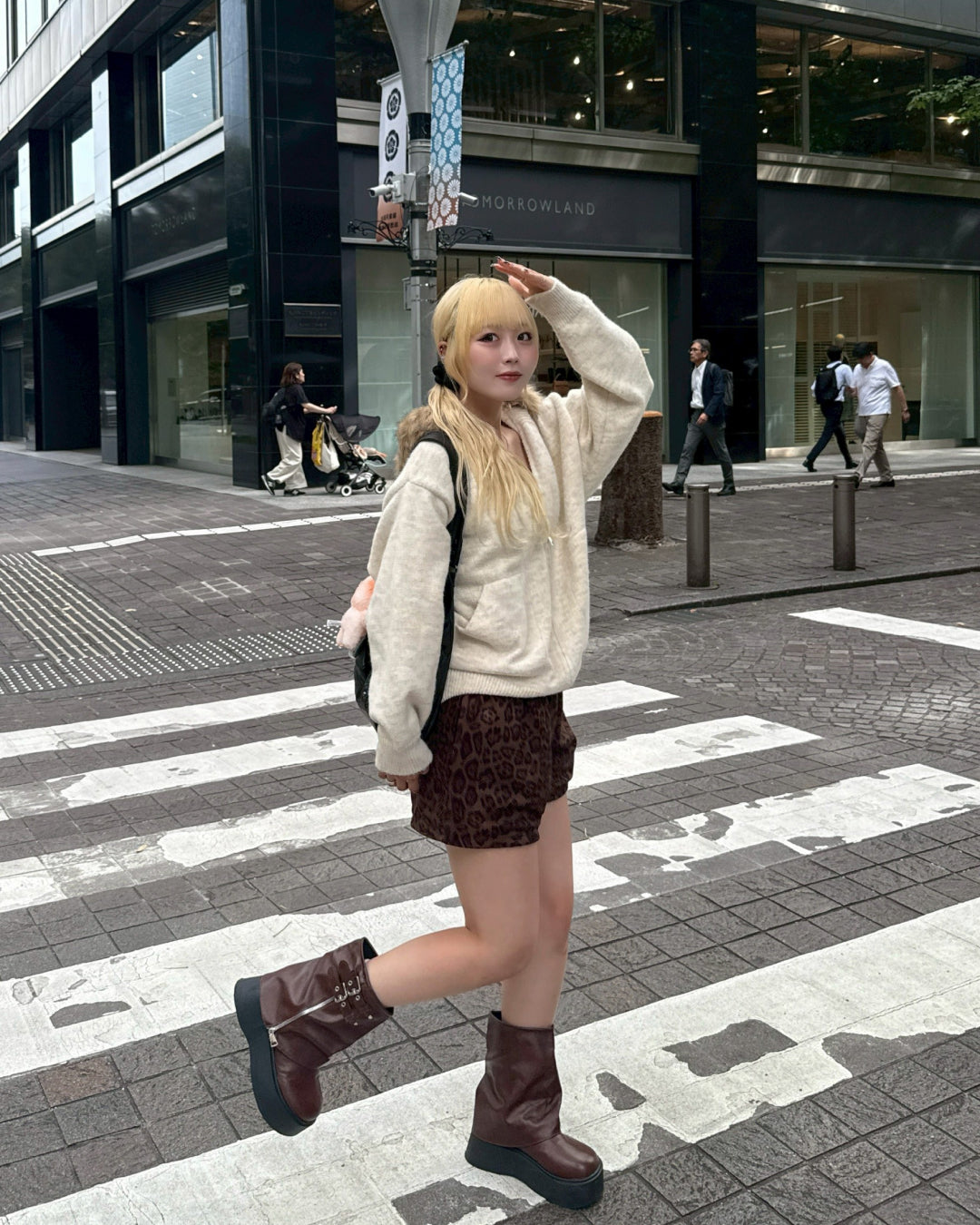 【即納】ニットファーパーカー HZ5017