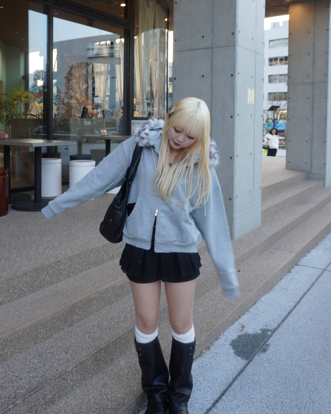 【オリジナル 即納】フードファーパーカー HZ6002