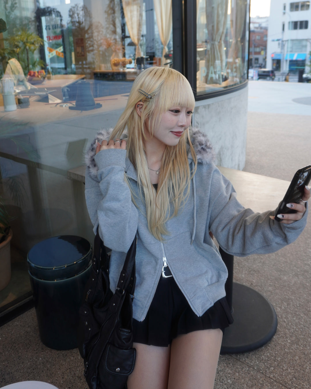 【オリジナル 即納】フードファーパーカー HZ6002