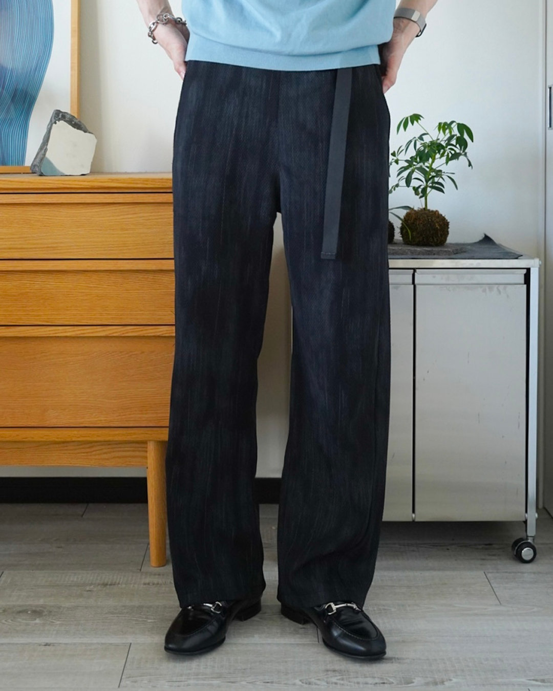 ベルト付きタイダイスウェットパンツ
ID0005