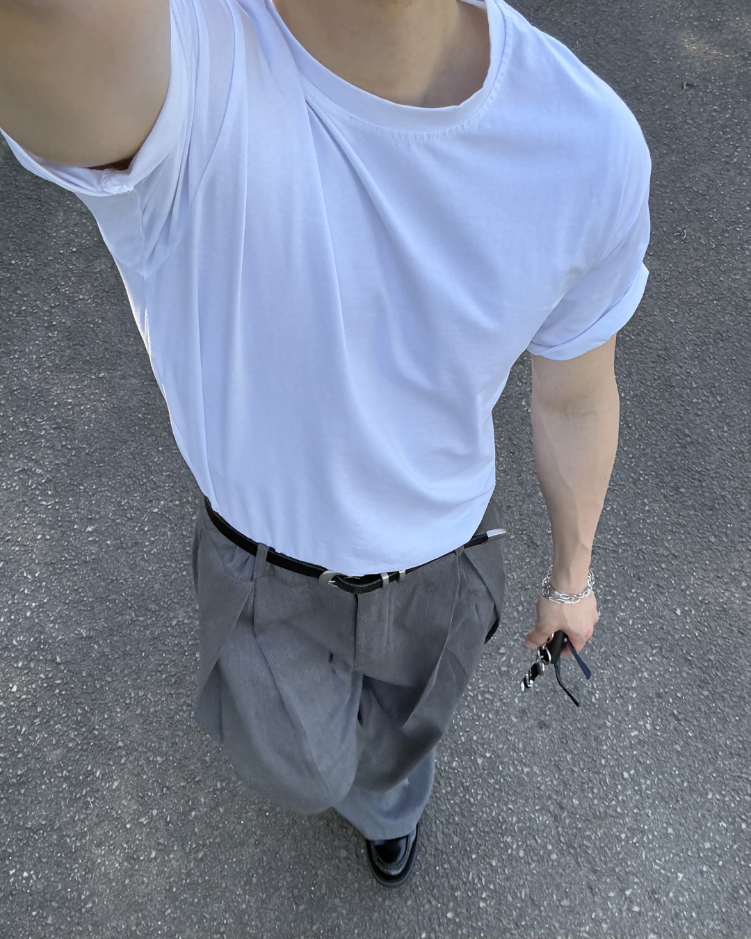 【即納】タックワイドスラックス IK0073