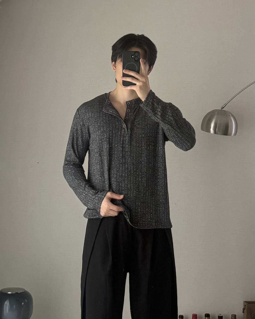 リブサーマルロングT IK0352