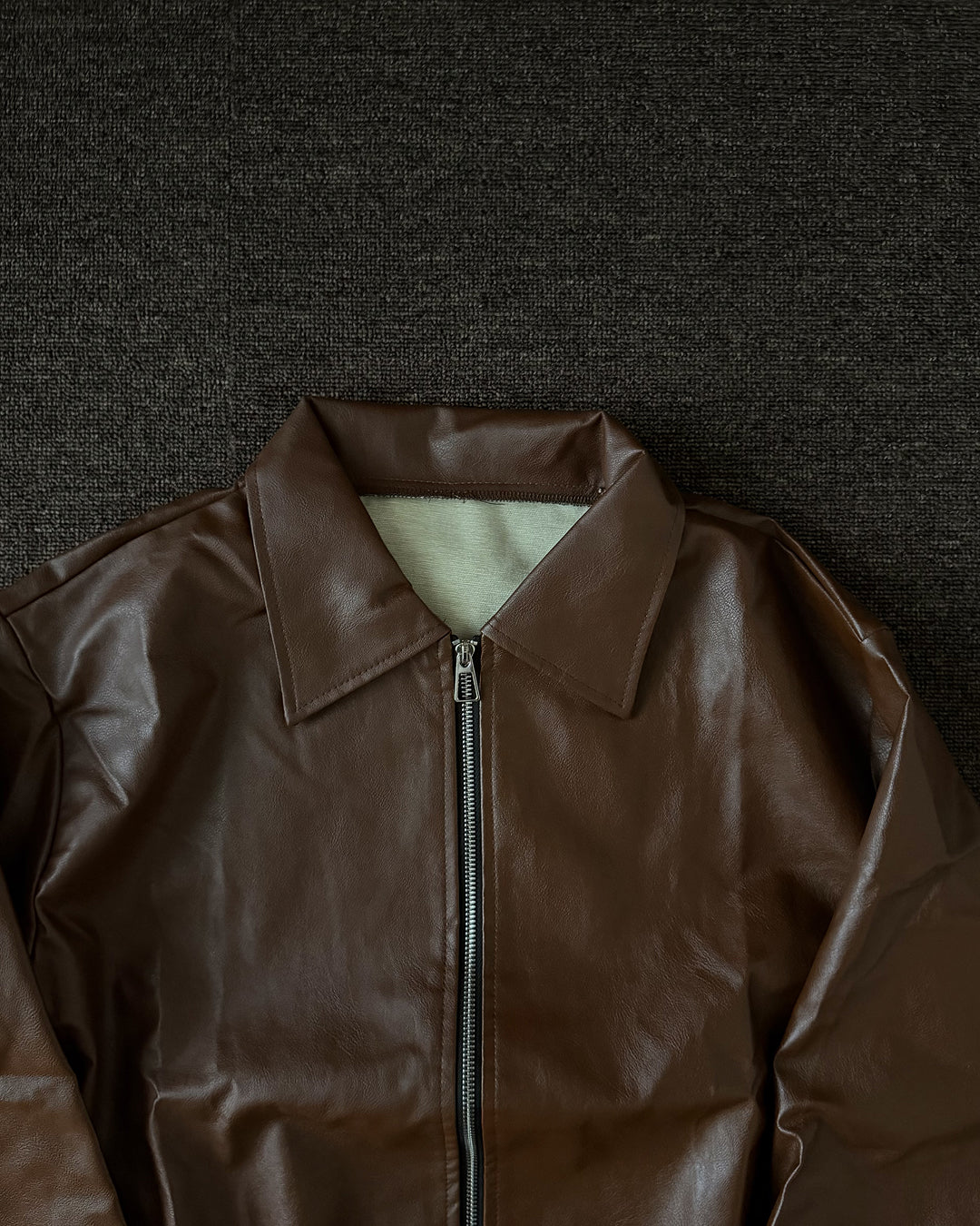 ヴィンテージレザーライクショートジャケット KA7457