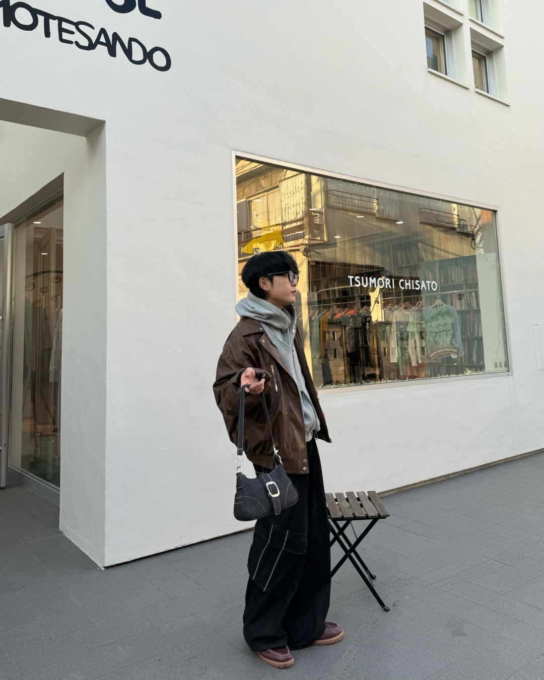 【即納】ボア襟ブラウンレザージャケット KA0092