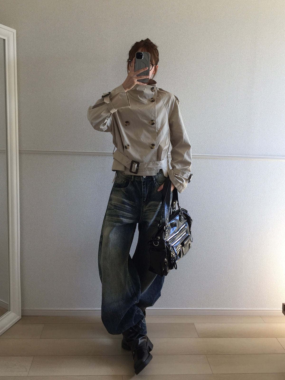 レトロウォッシュ加工デニムパンツ SO0021