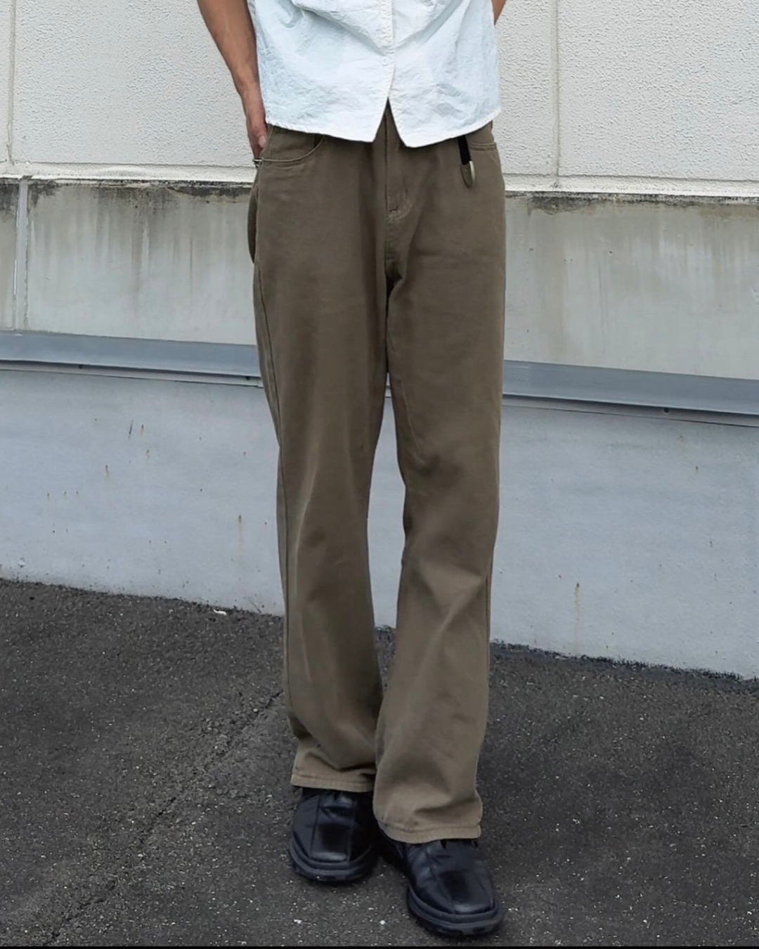 ブラウンストレートデニムパンツ NA0006