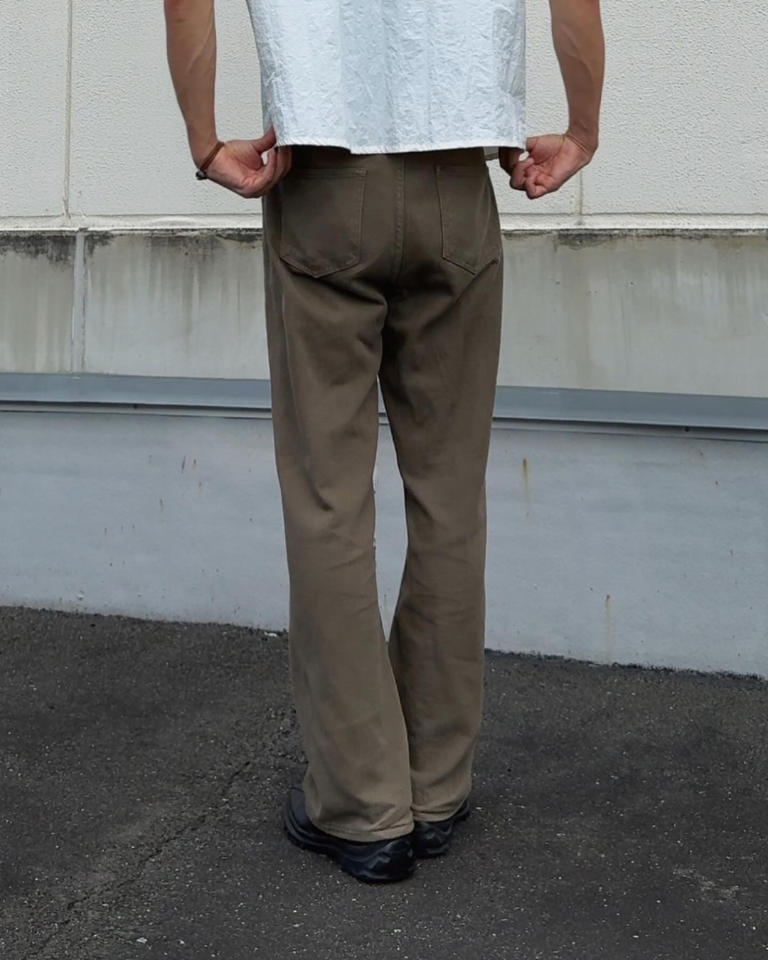 ブラウンストレートデニムパンツ NA0006