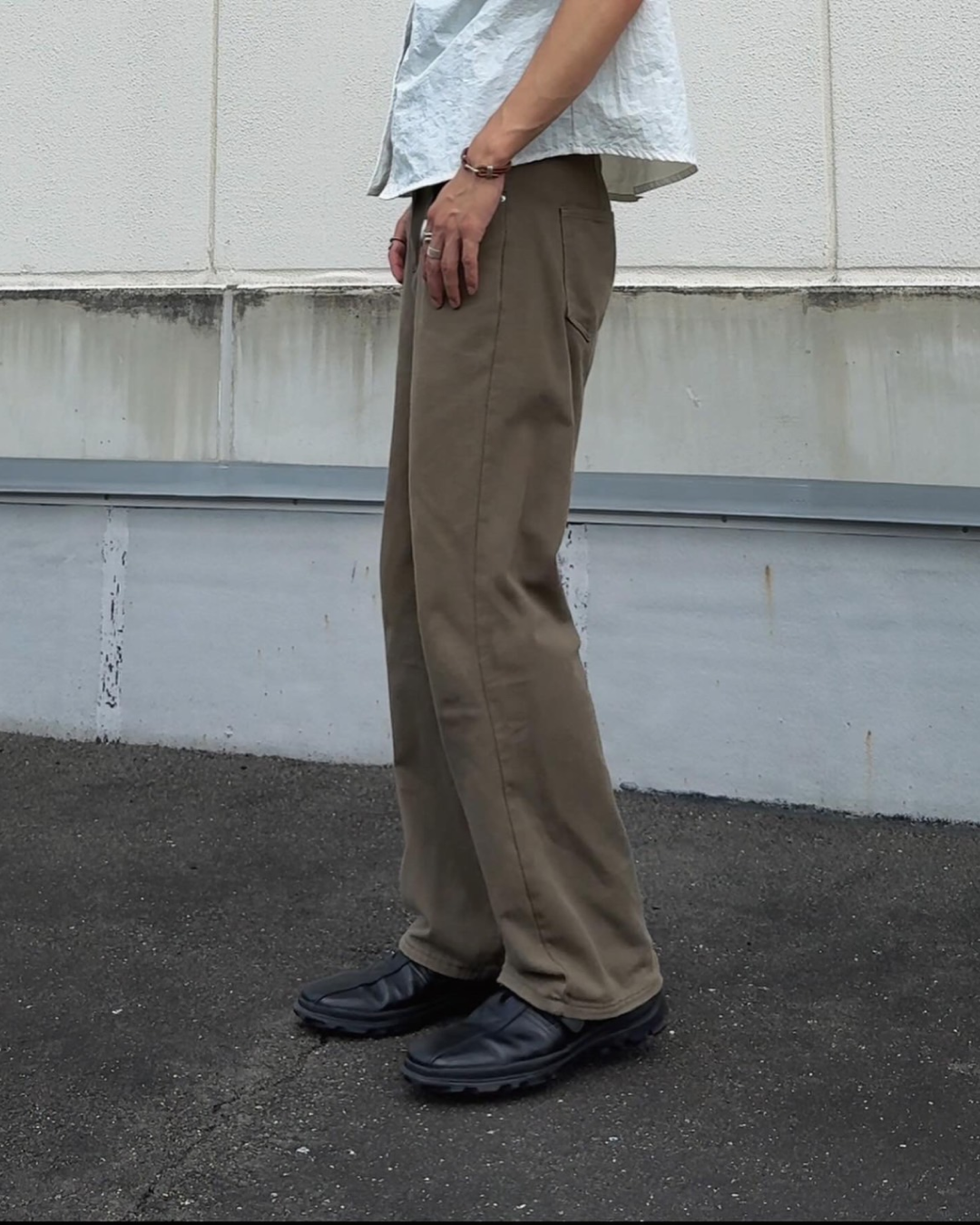 ブラウンストレートデニムパンツ NA0006