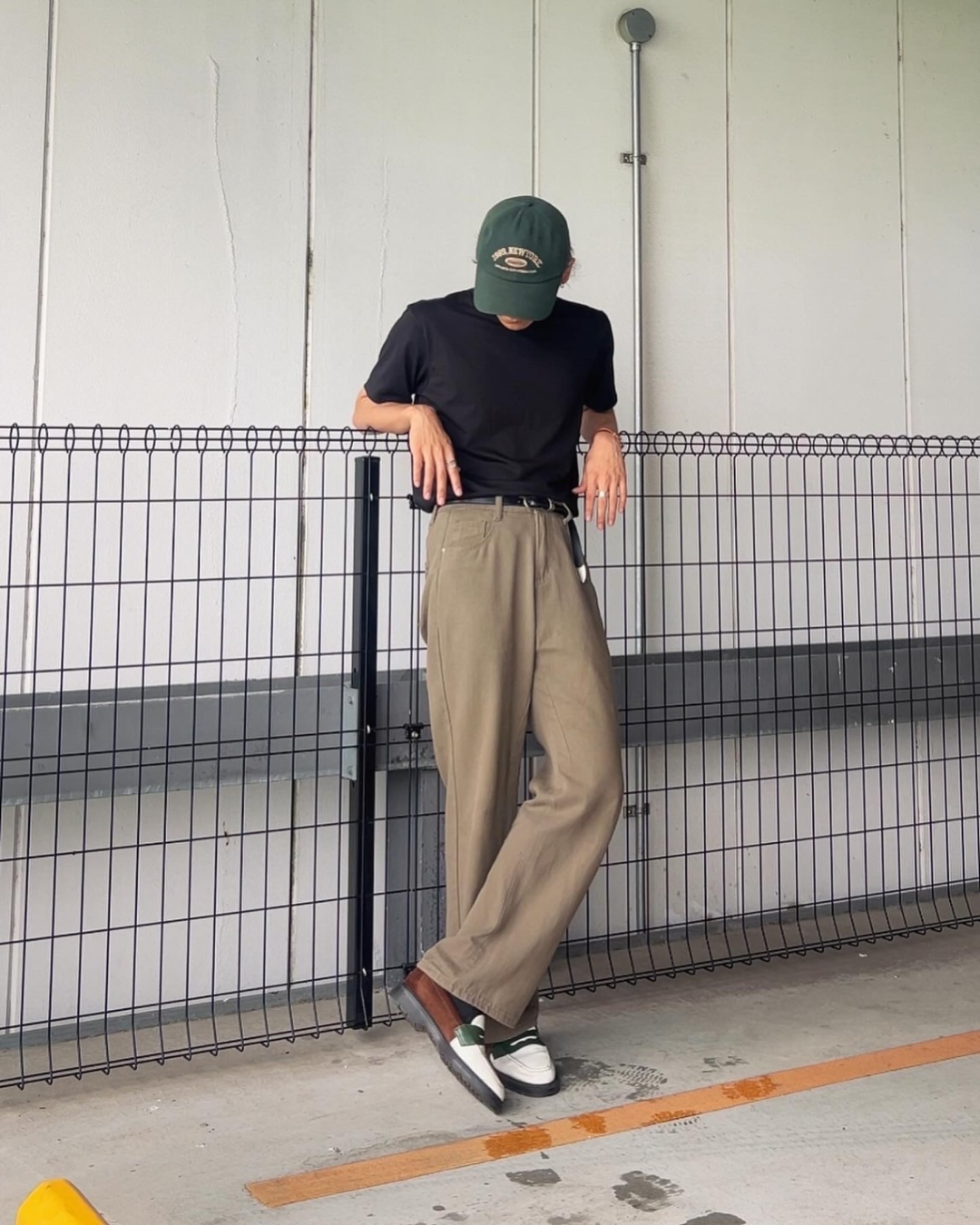 ブラウンストレートデニムパンツ NA0006