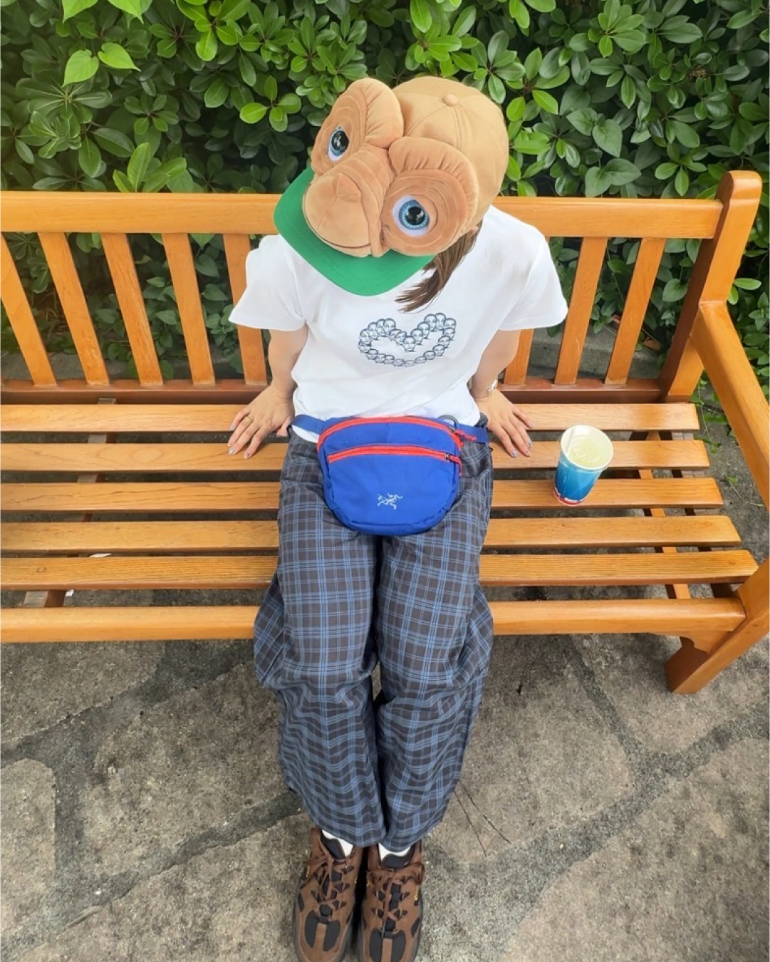 チェックウエストゴムパンツ C0032