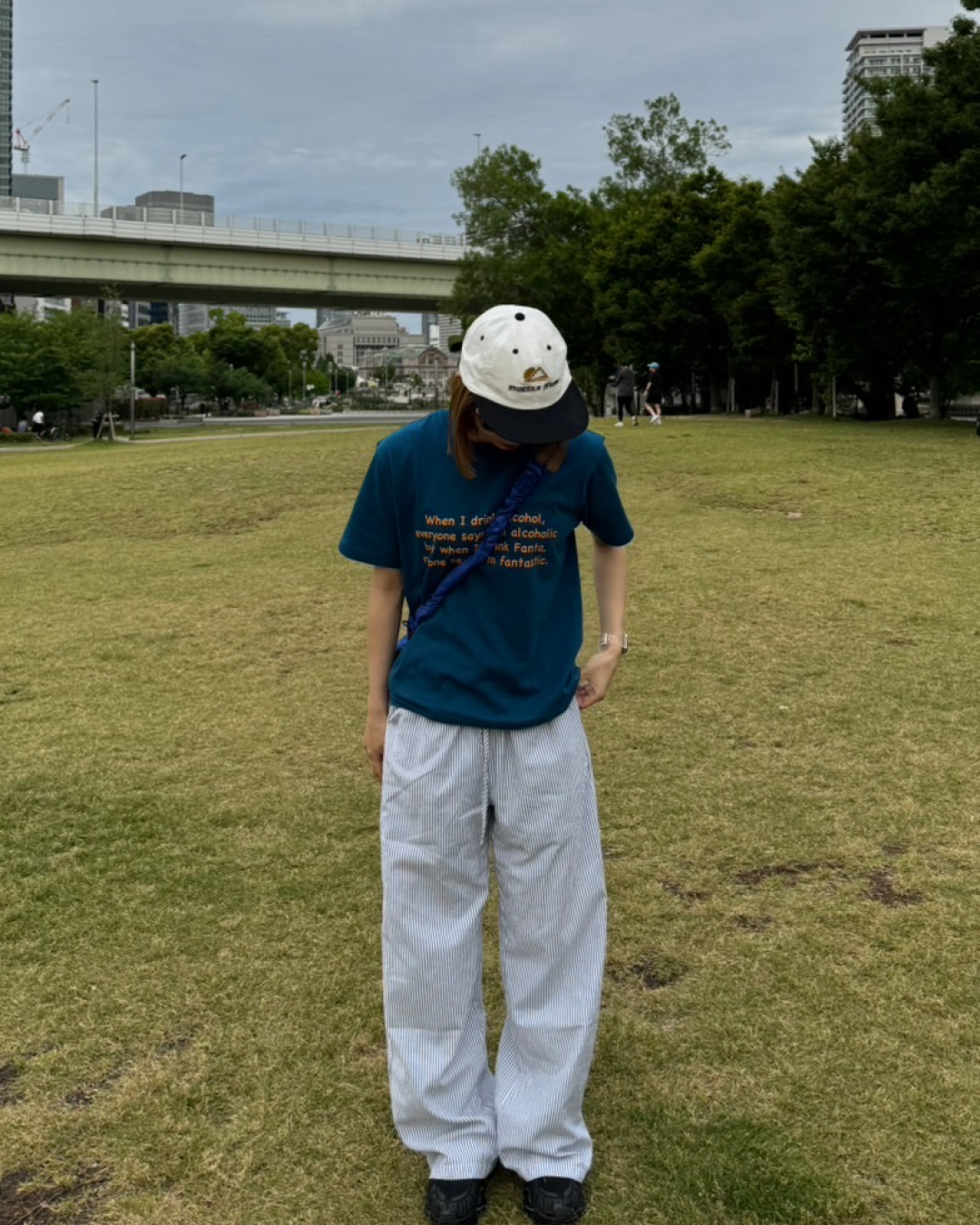 レタリングプリントTシャツ C0031