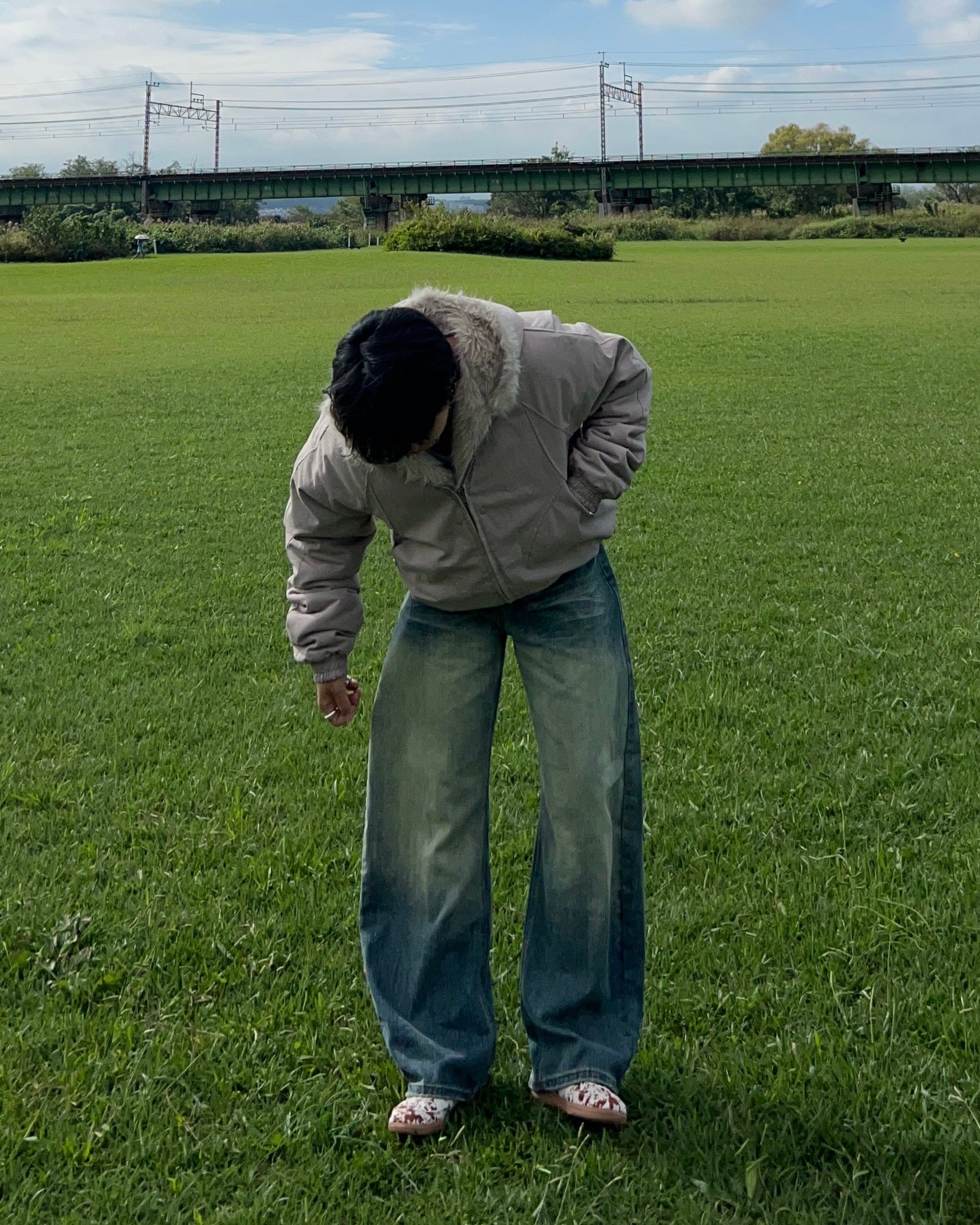 【即納】ワイドレッグデニムパンツ RG5003