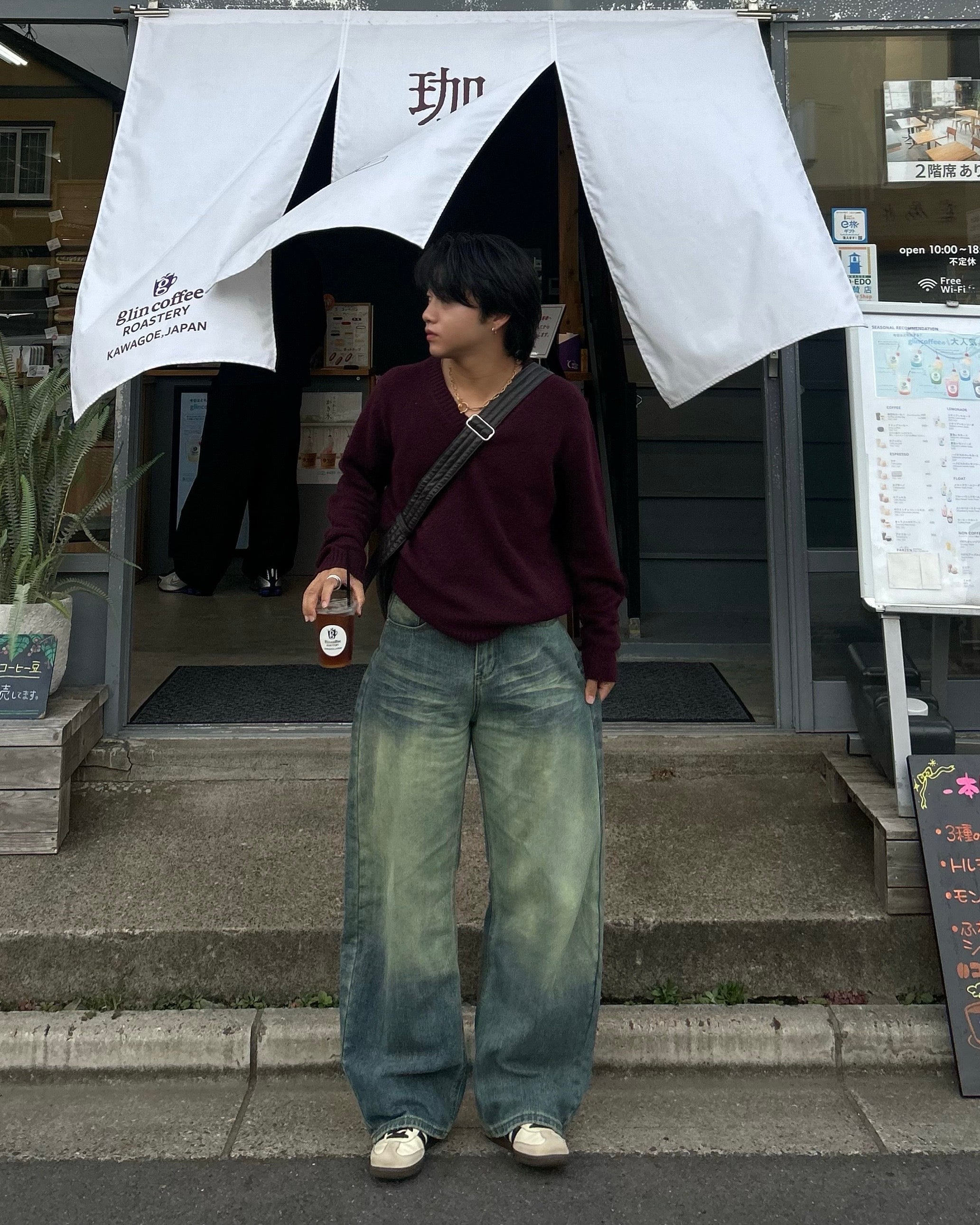 【即納】ワイドレッグデニムパンツ RG5003