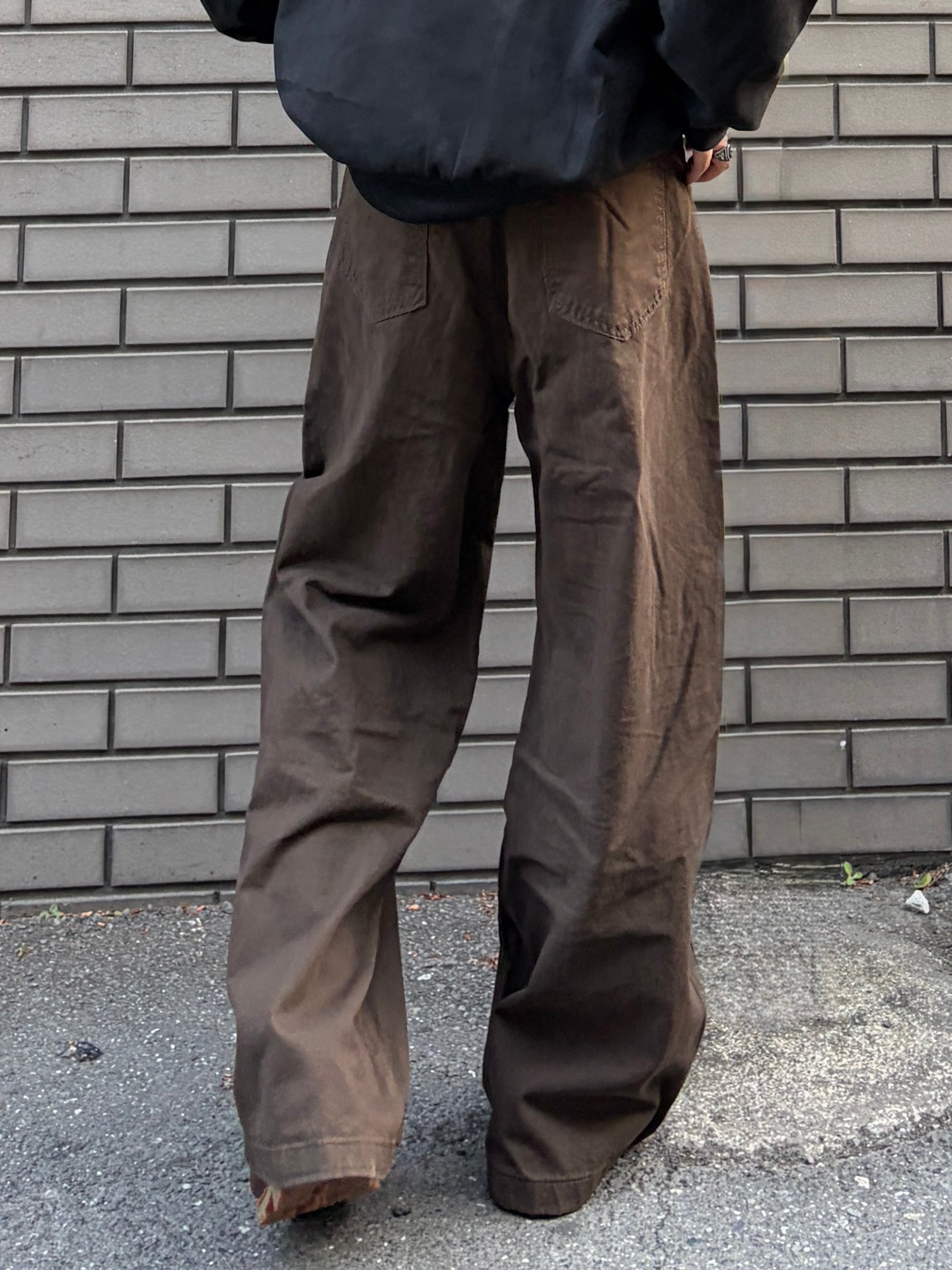 ワイドストレートコットンパンツ TK0059